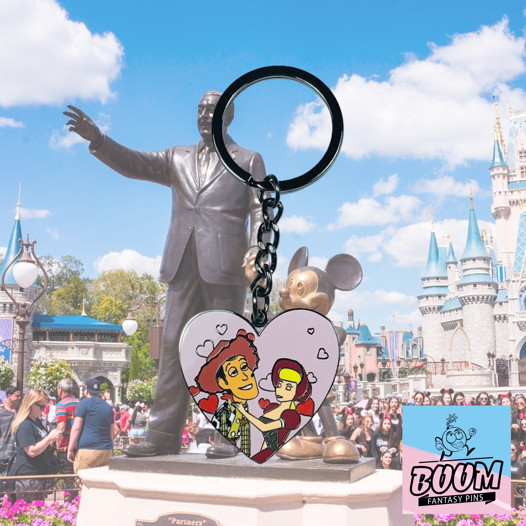 Llavero – Woody y Bo Peep de Toy Story – Disney Fantasy