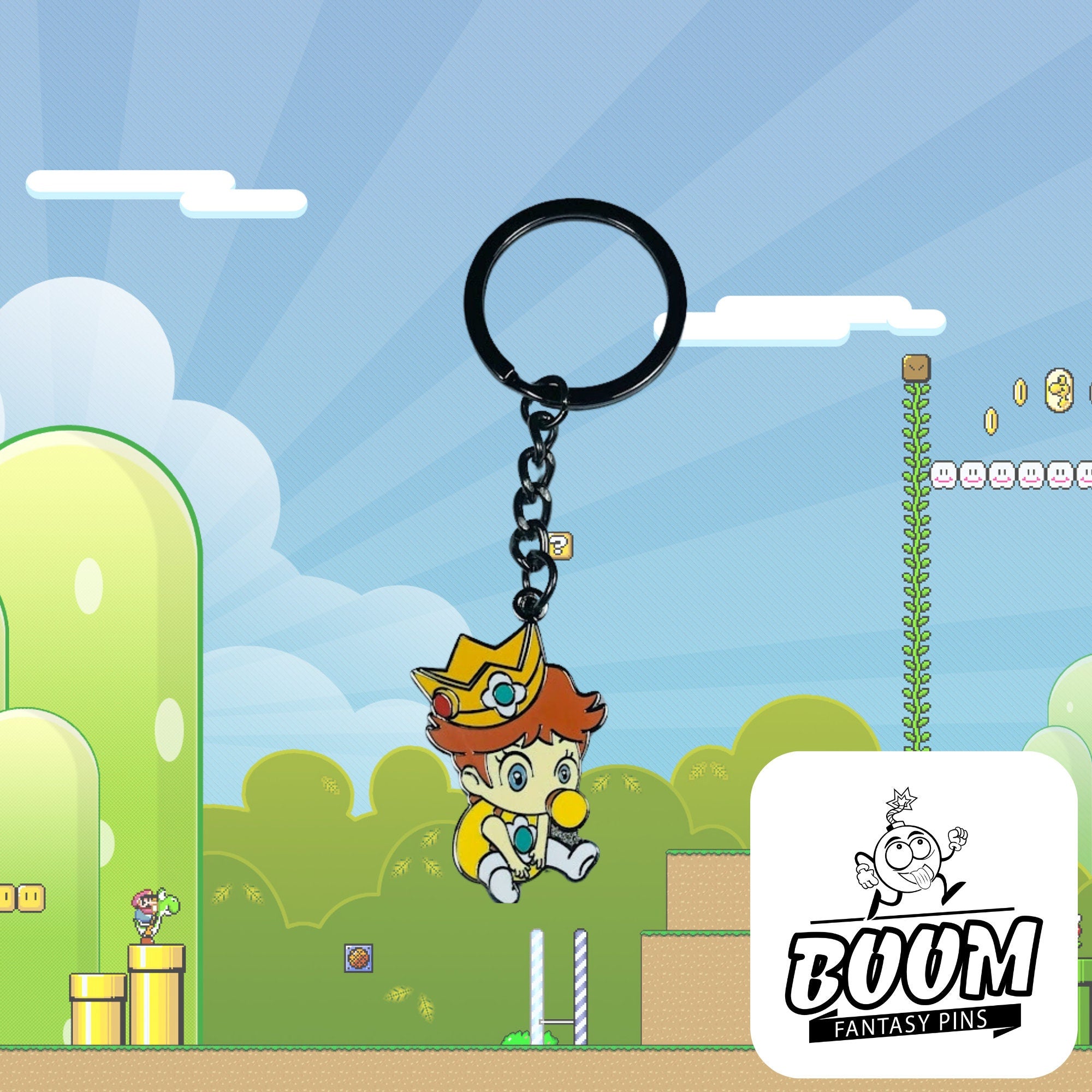 Keychain – Princess Daisy from Super Mario Bros – Disney Fantasy