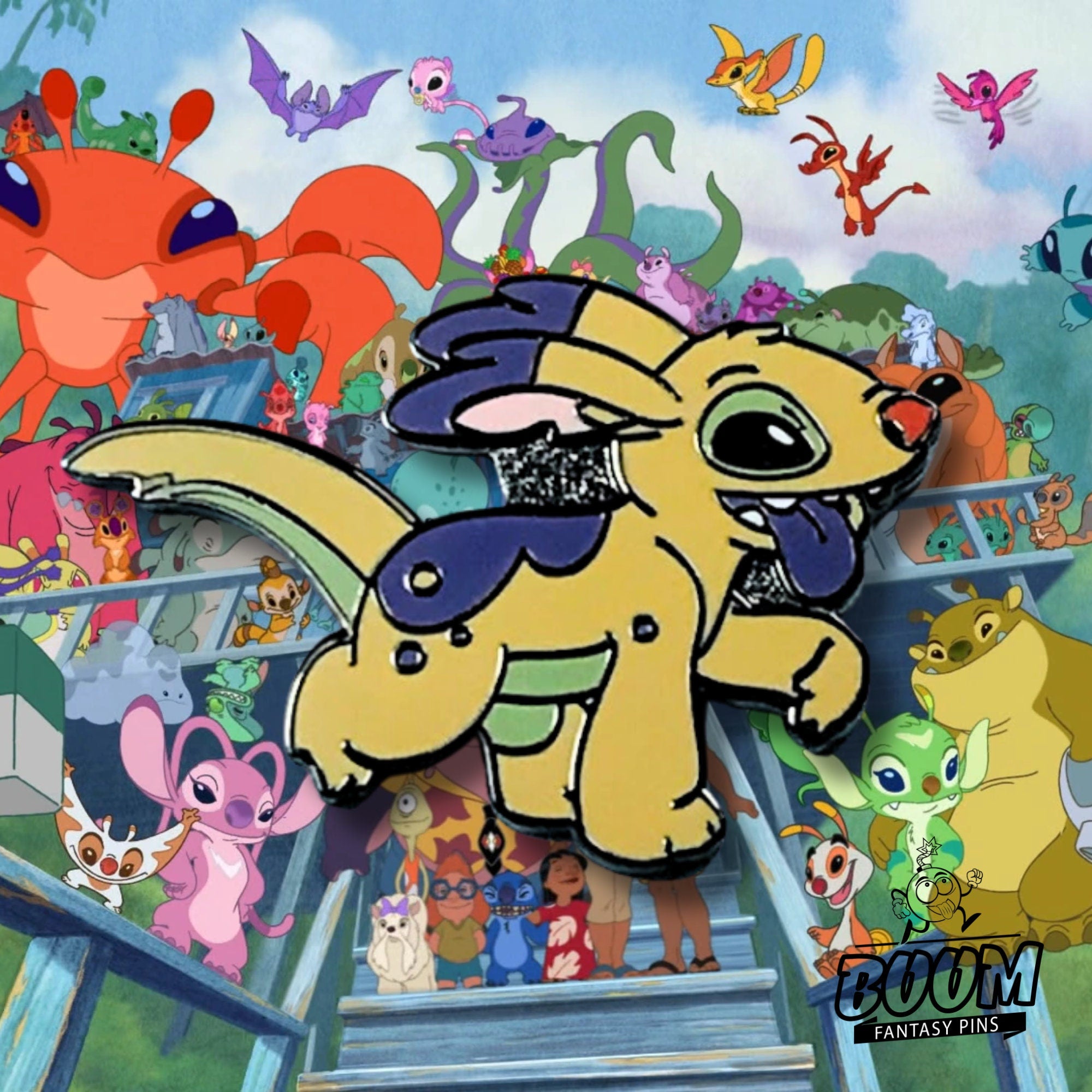 Pin – Experimento Fethchit 090 de Lilo y Stitch – Disney Fantasy