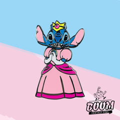 Pin – Stitch como la Princesa Peach de Lilo y Stitch – Disney Fantasy