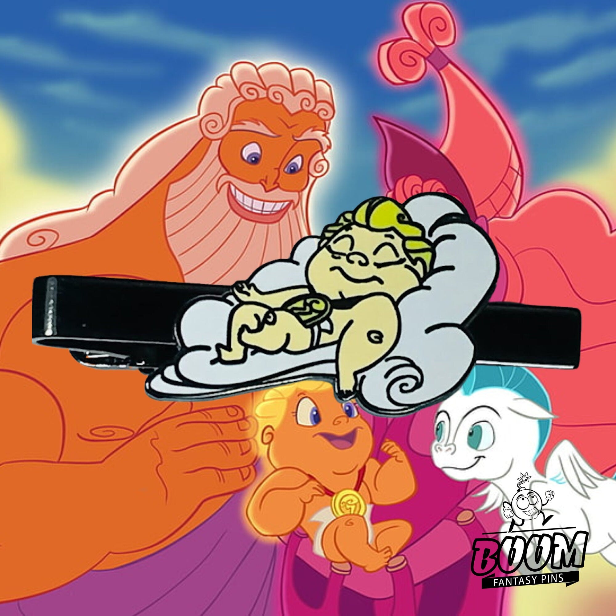 Pinza de corbata – Zeus niño durmiendo de Hércules – Disney Fantasy