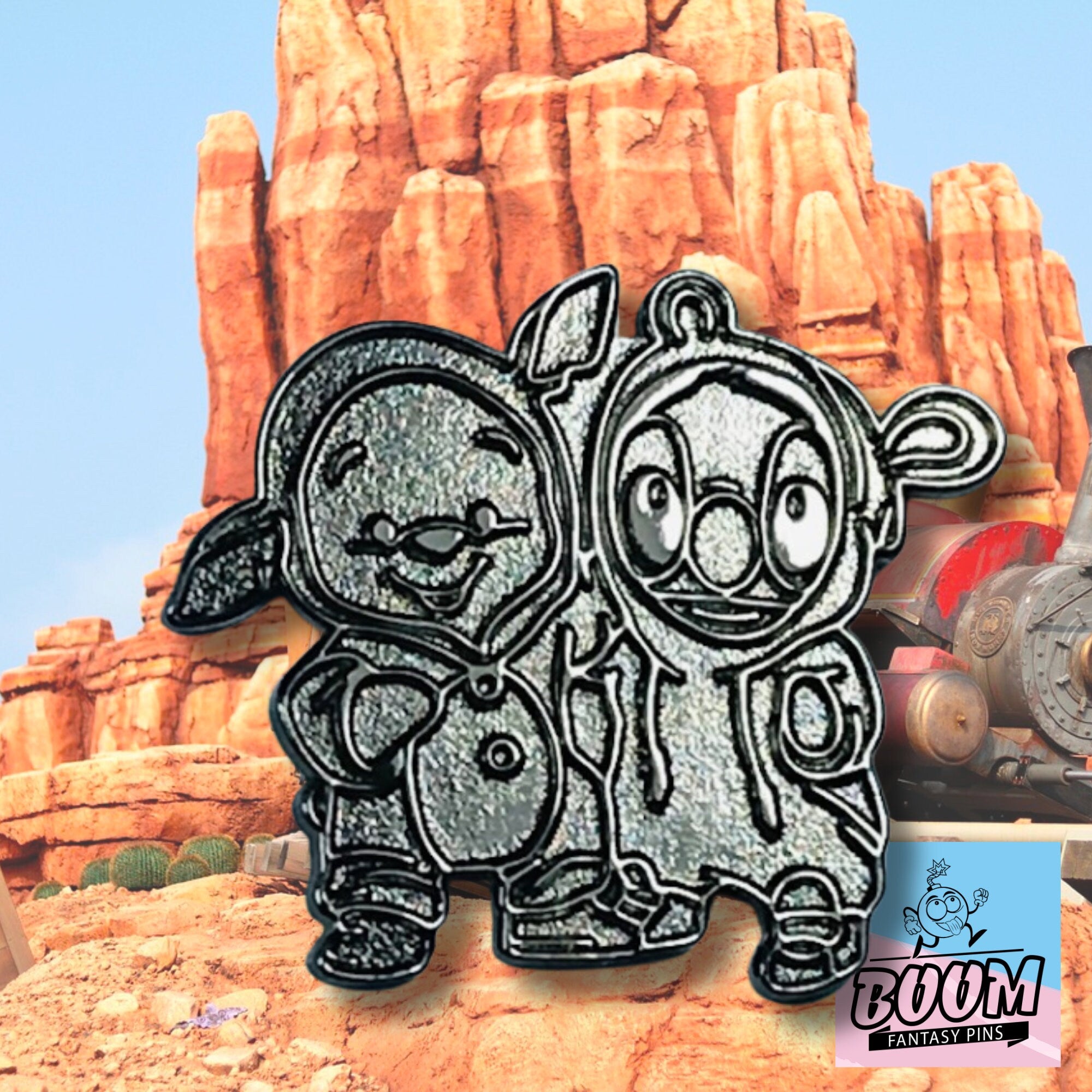 Prueba de pin - Winnie Pooh con Stitch de Lilo &amp; Stitch - Disney Fantasy