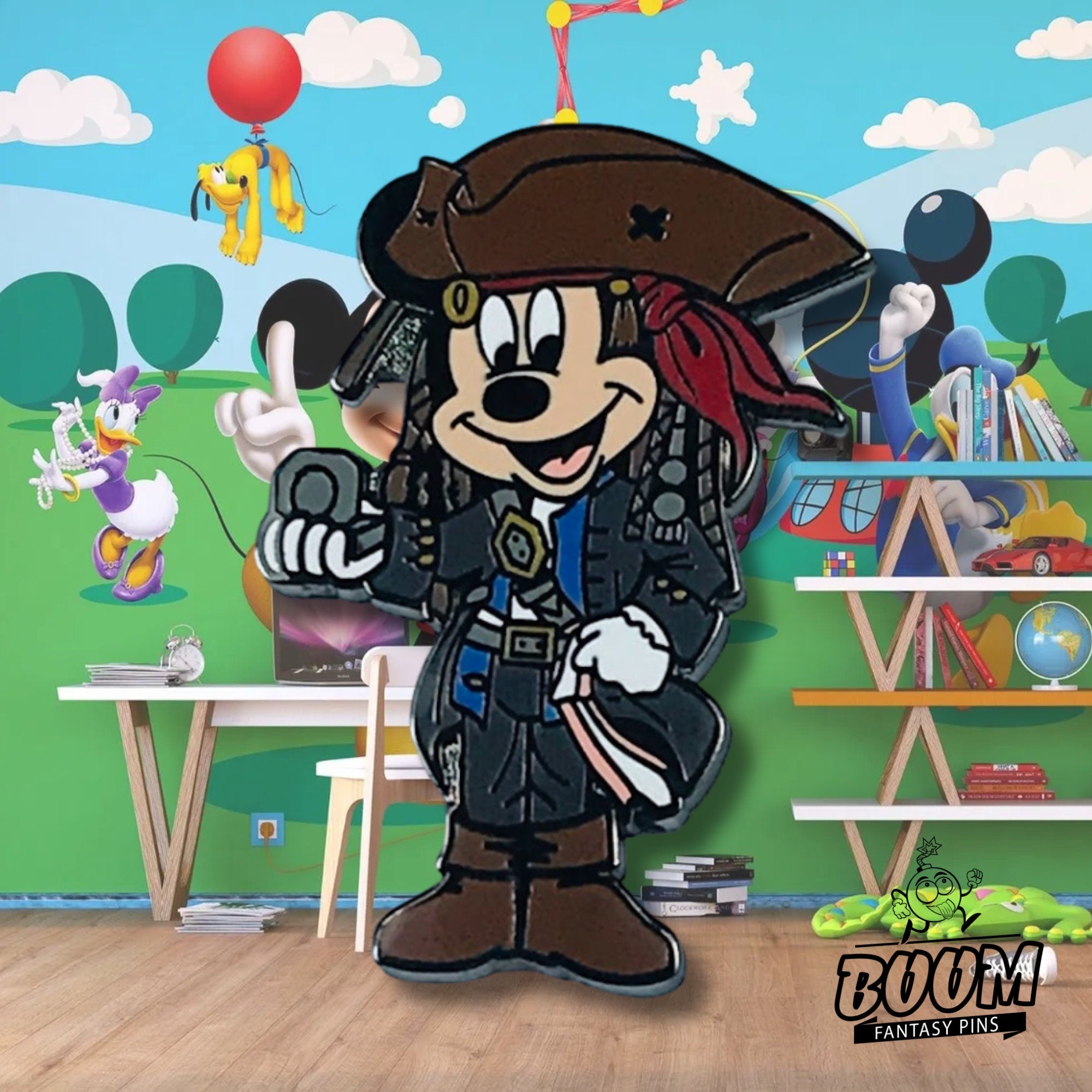 Pin – Mickey Mouse como Jack Sparrow de Piratas del Caribe – Disney Fantasy