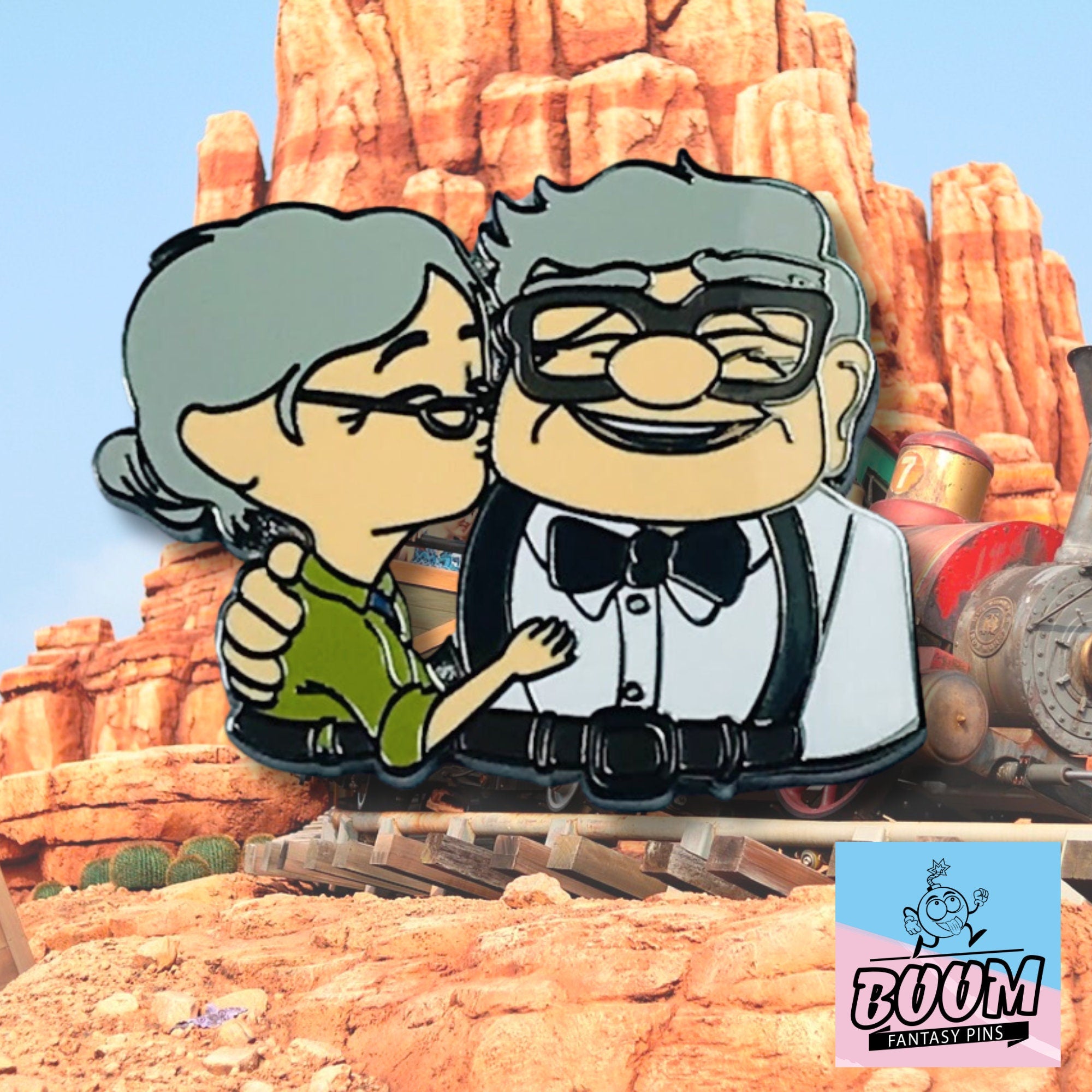 Pin's – Carl et Ellie du film Là-haut – Disney Fantasy