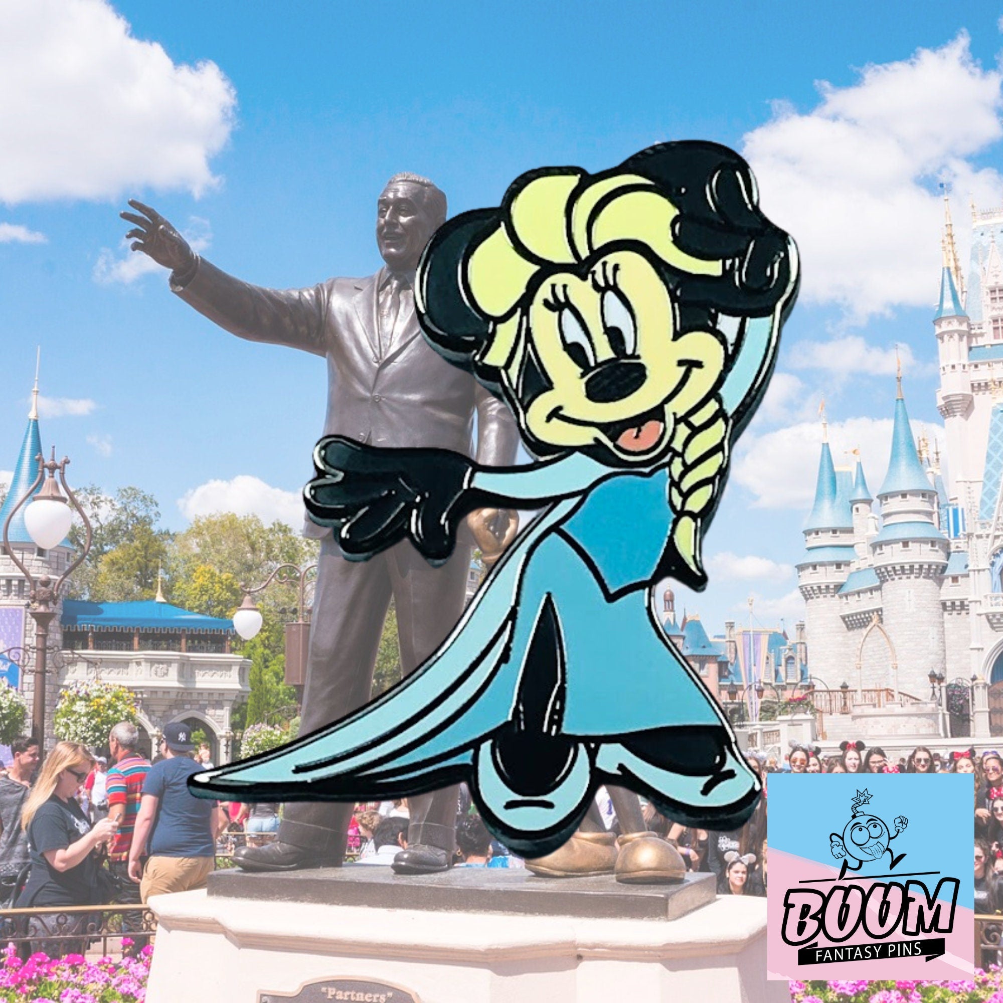 Pin – Minnie Mouse como Elsa de Frozen – Disney Fantasy