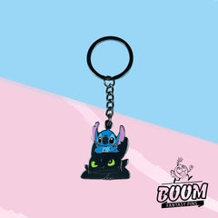 Llavero – Experimento 626 Stitch y Desdentao de Lilo y Stitch – Disney Fantasy