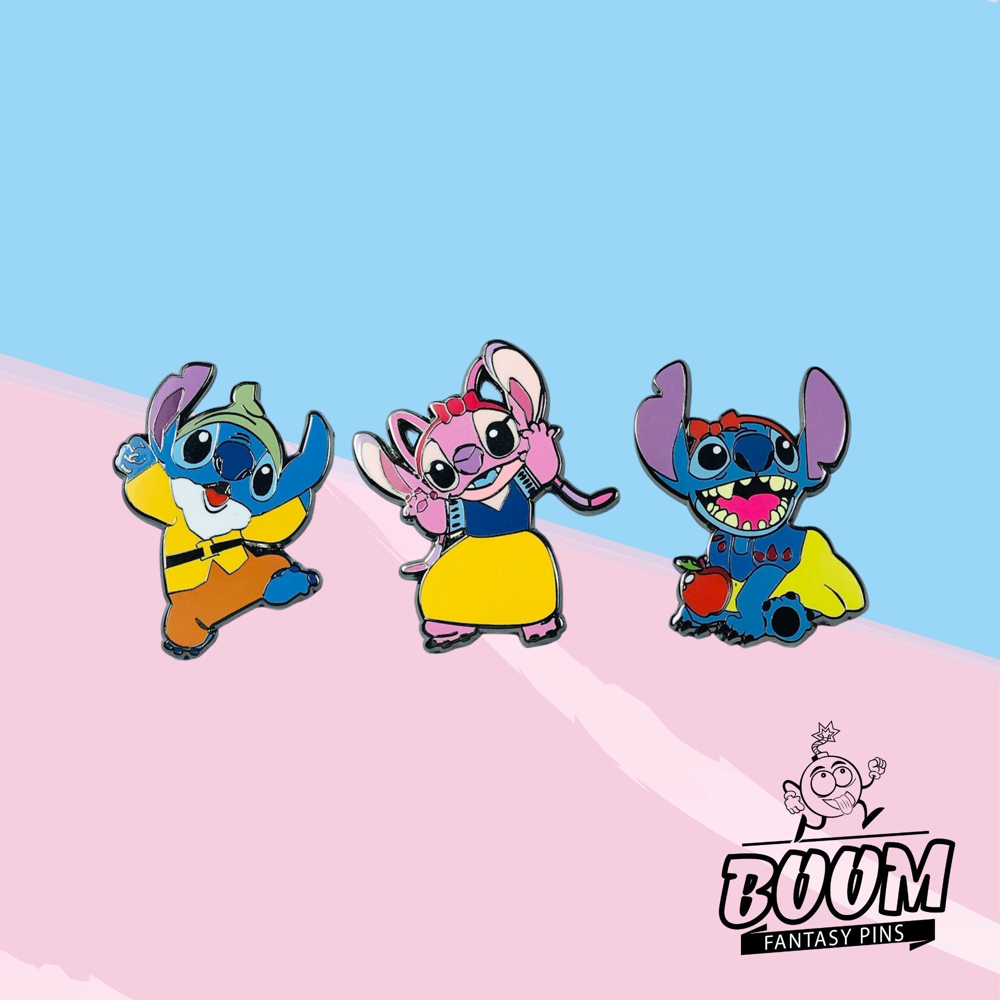 Pin – Stitch y Ángel de Lilo &amp; Stitch – Disney Fantasy