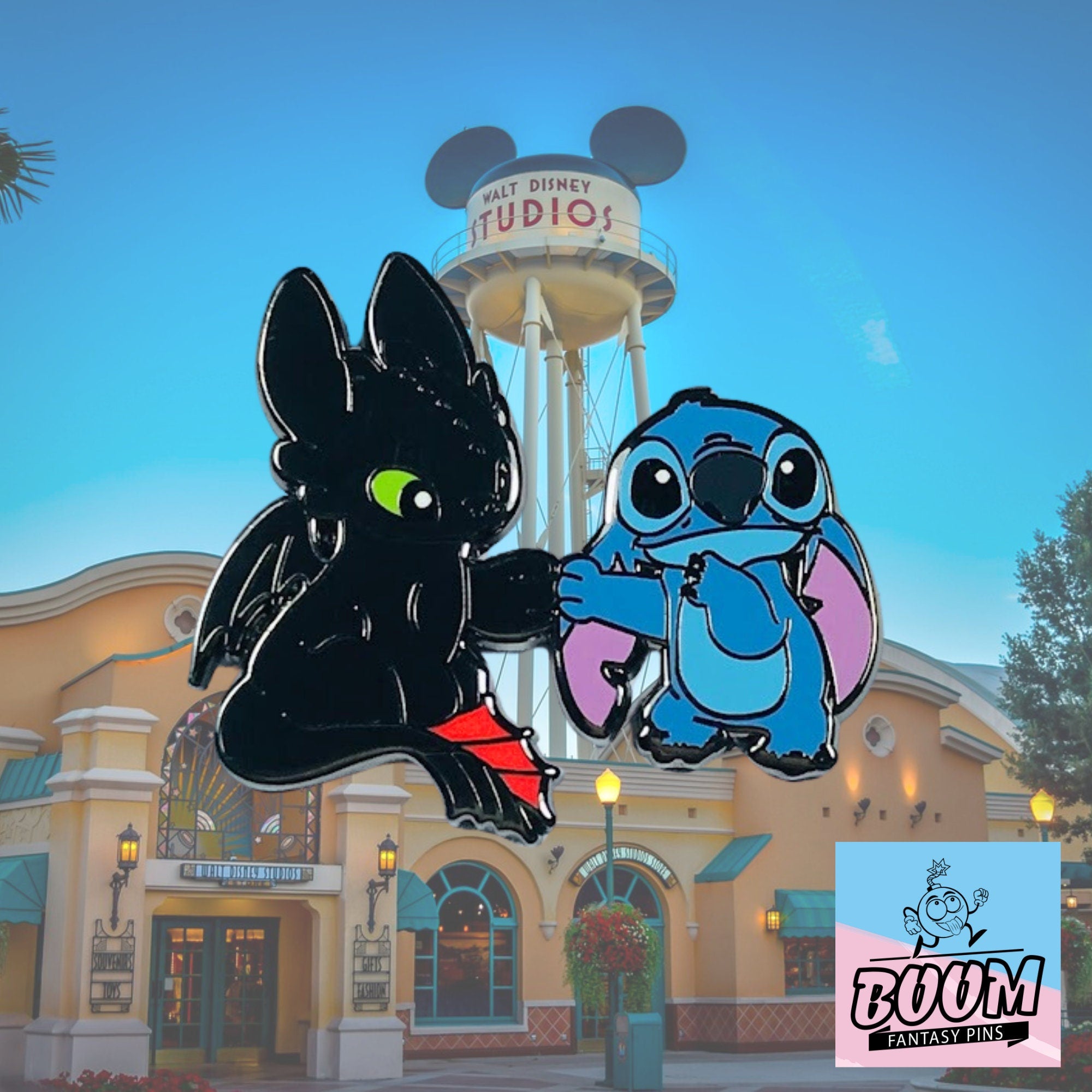 Épingle – Expérience 626 : Stitch de Lilo &amp; Stitch et Krokmou de Dragons – Disney Fantasy