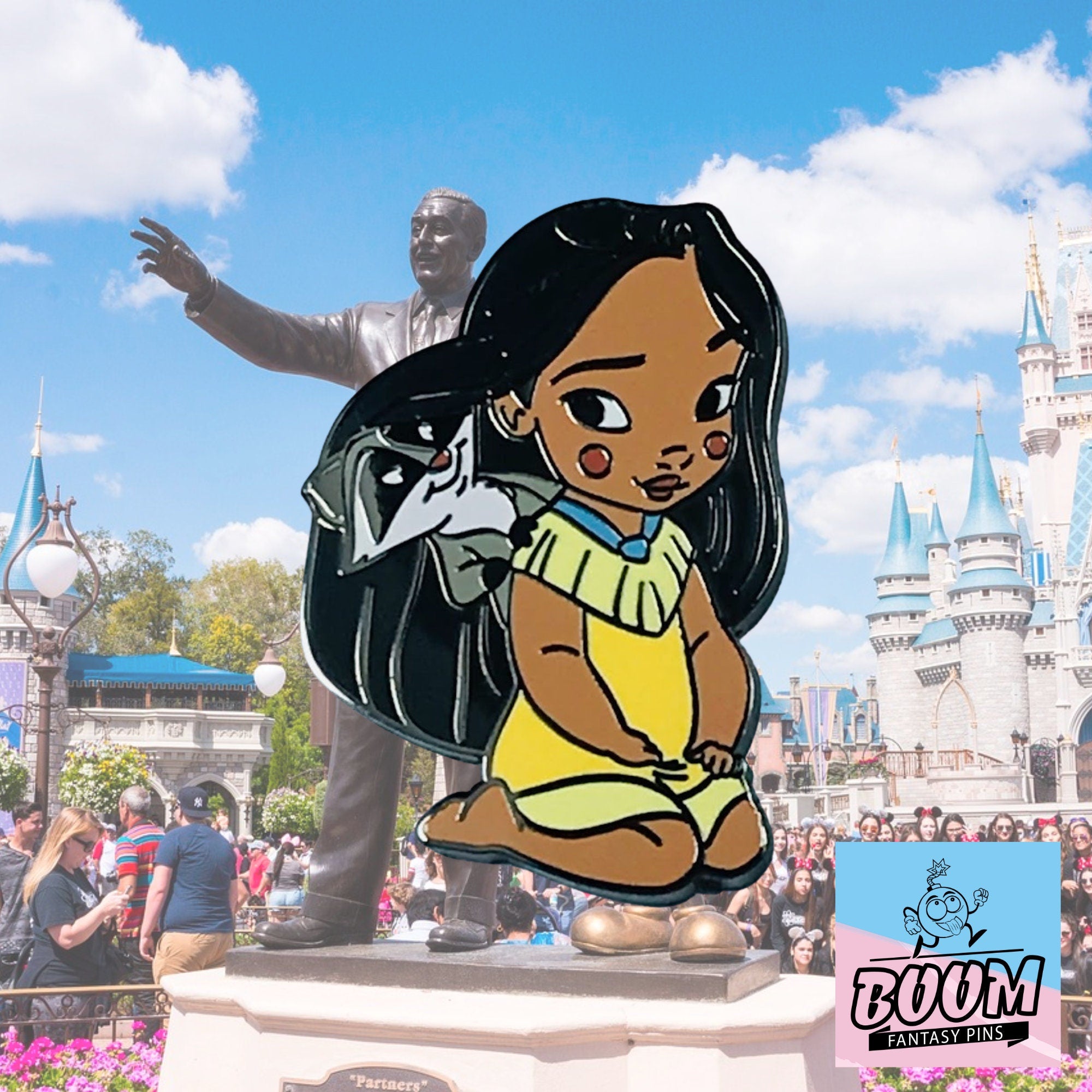 Pin – Bebé Pocahontas y Meeko de Pocahontas – Disney Fantasy