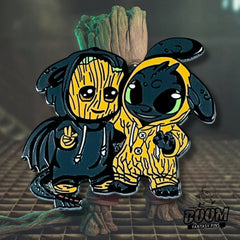 Pin's – Krokmou (Dragons) et Groot (Les Gardiens de la Galaxie) – Disney Fantasy