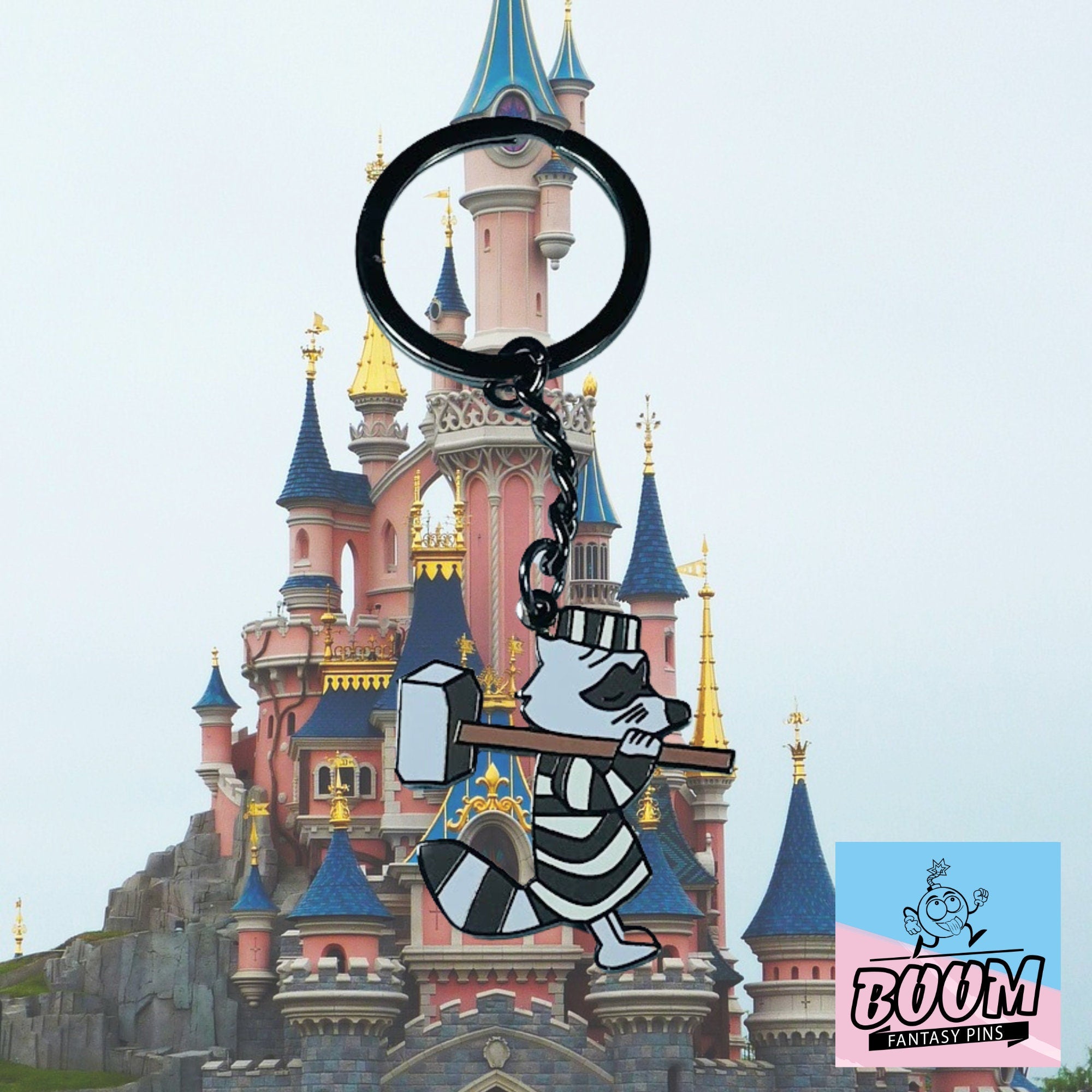 Porte-clés – Raton laveur récurrent de Robin des Bois – Disney Fantasy