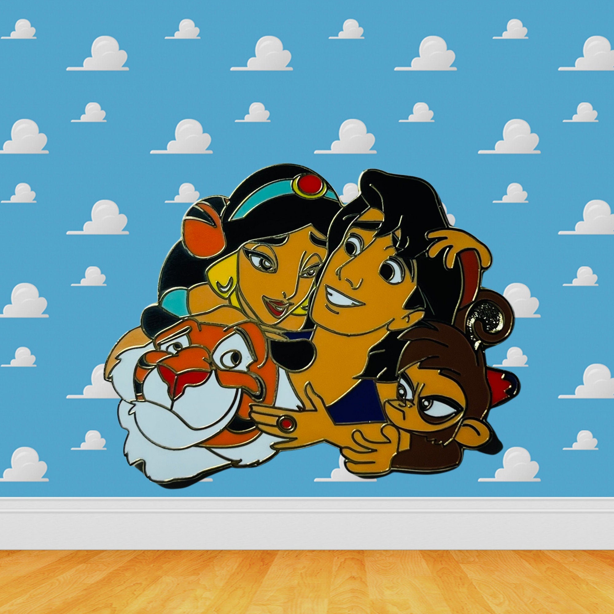 Pin – Princesa Jasmine Abu y Rajah de Aladdin – Disney Fantasy
