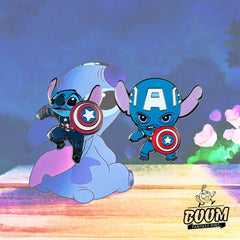 Pin – Stitch como el Capitán América de Lilo &amp; Stitch – Disney Fantasy