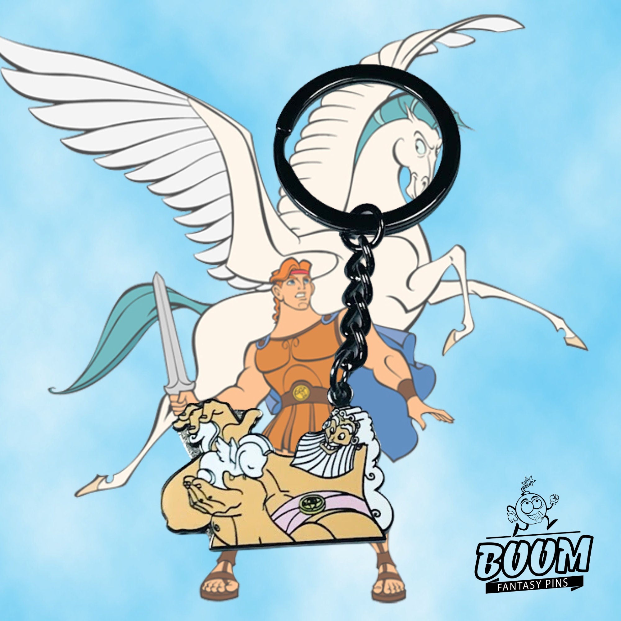 Llavero – Zeus y Pegaso de Hércules – Disney Fantasy