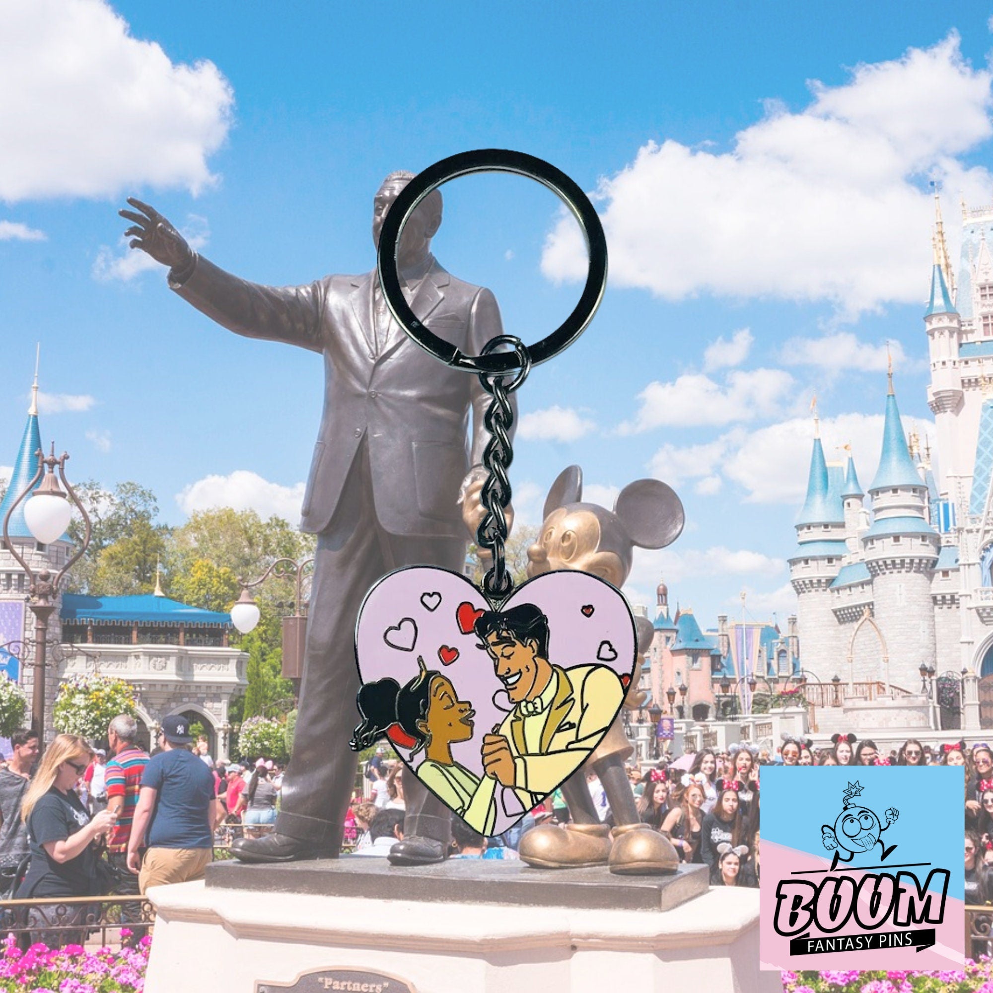 Llavero – Tiana y el Príncipe Naveen de La Princesa y el Sapo – Disney Fantasy