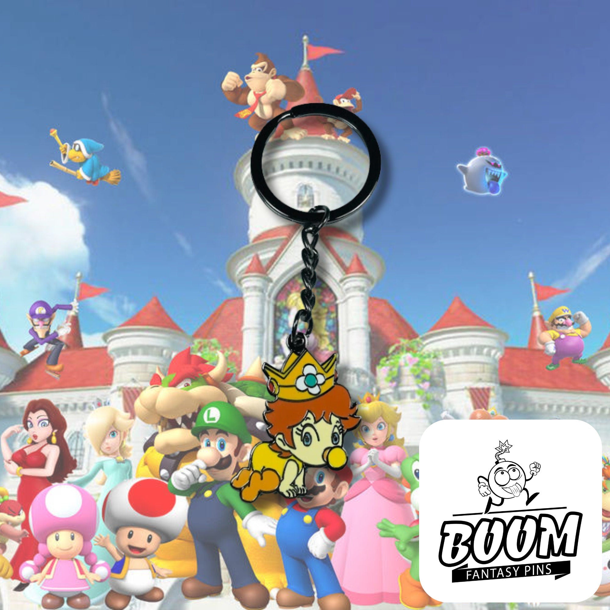 Keychain – Princess Daisy from Super Mario Bros – Disney Fantasy