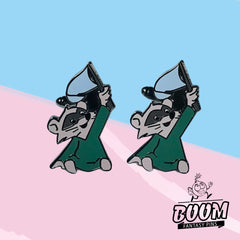 Cufflinks – Blue Flag Raccoon from Robin Hood – Disney Fantasy