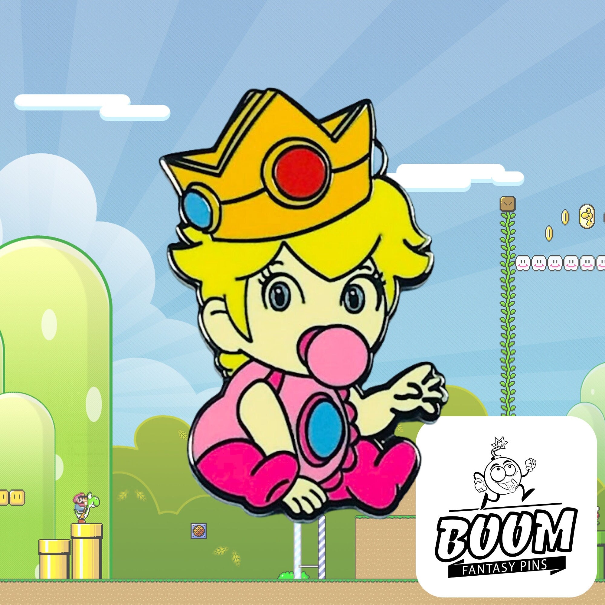 Pin's – Bébé Princesse Peach de Mario Bros – Disney Fantasy