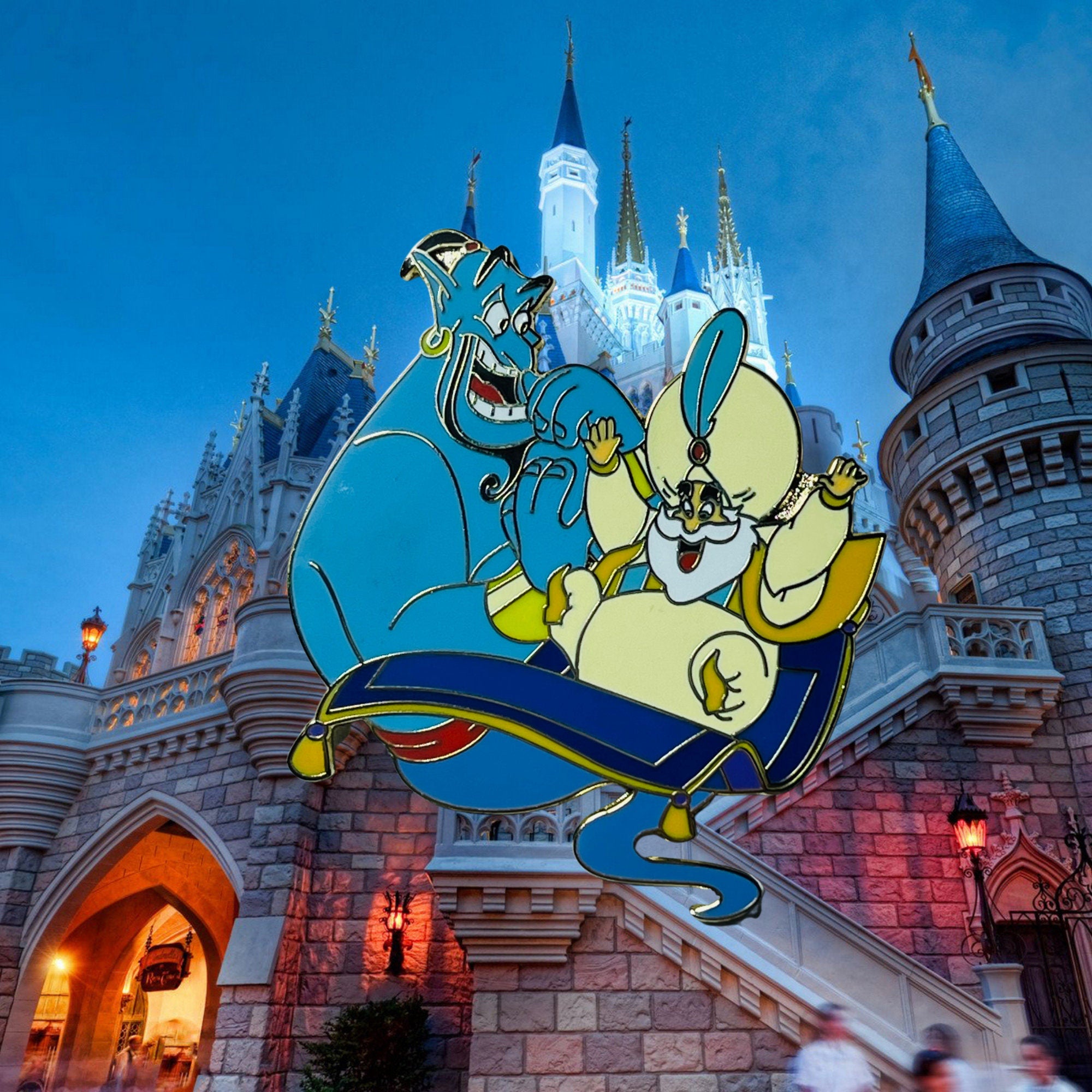 Pin's – Génie et Sultan d'Aladdin – Disney Fantasy