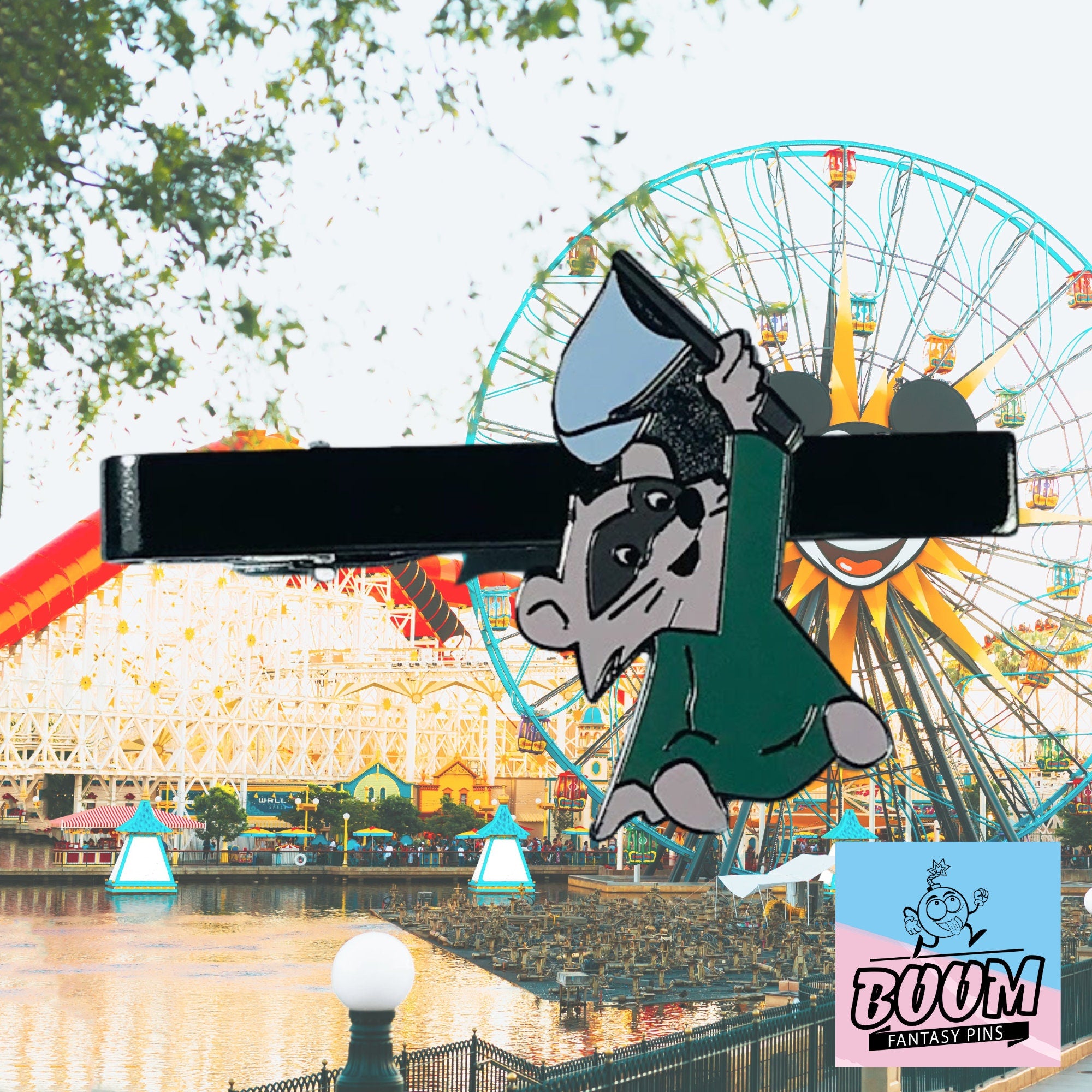 Pinza de corbata – Mapache de bandera azul de Robin Hood – Disney Fantasy