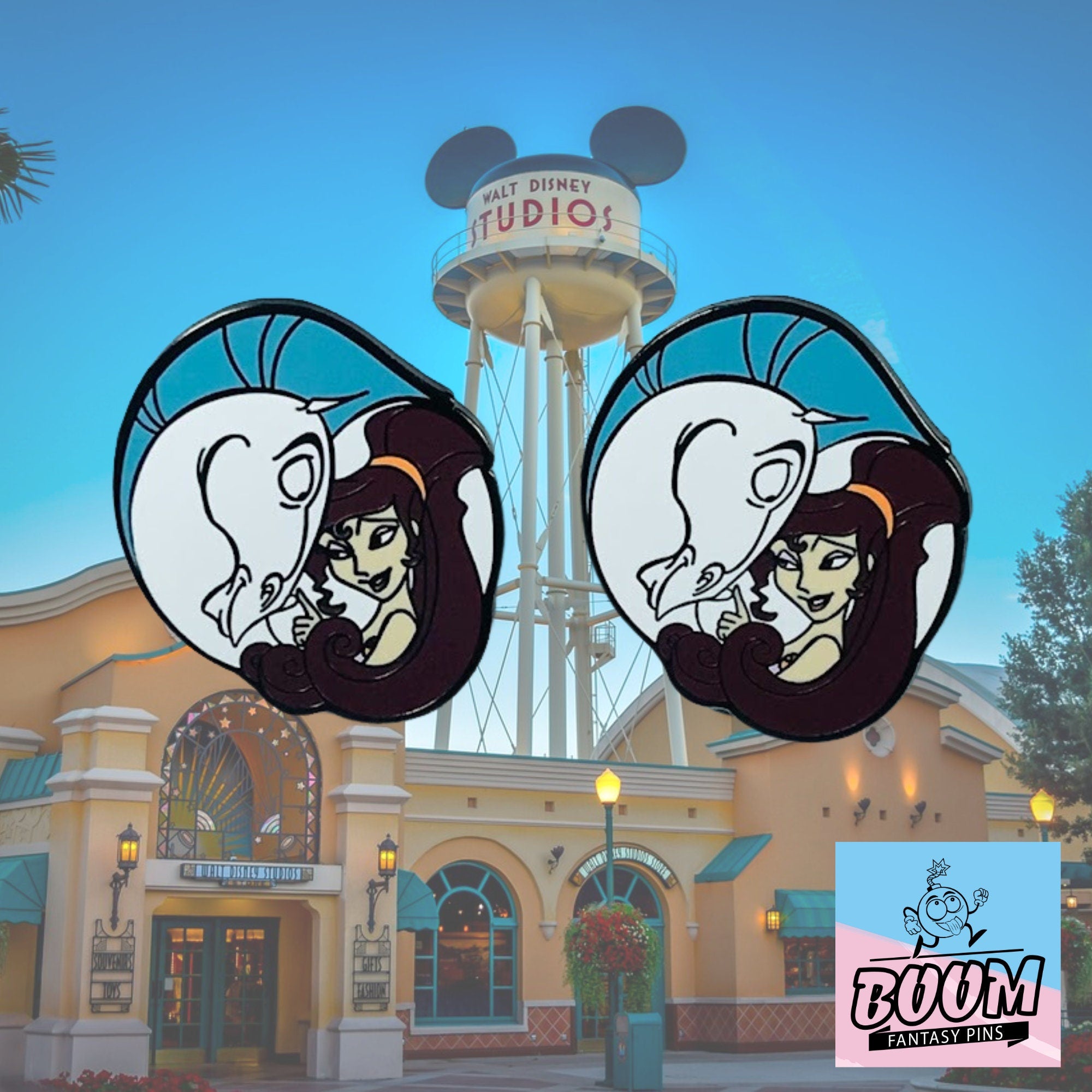 Boutons de manchette – Mégara et Pégase d'Hercule – Disney Fantasy