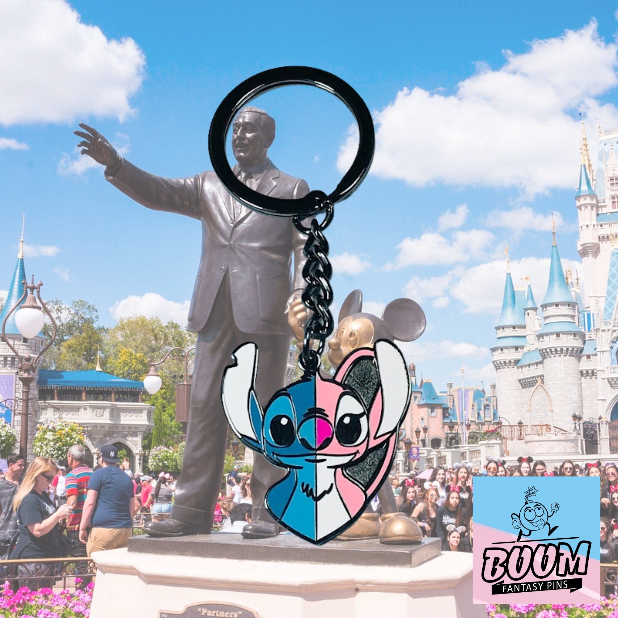 Llavero – Stitch y Ángel de Lilo &amp; Stitch – Disney Fantasy