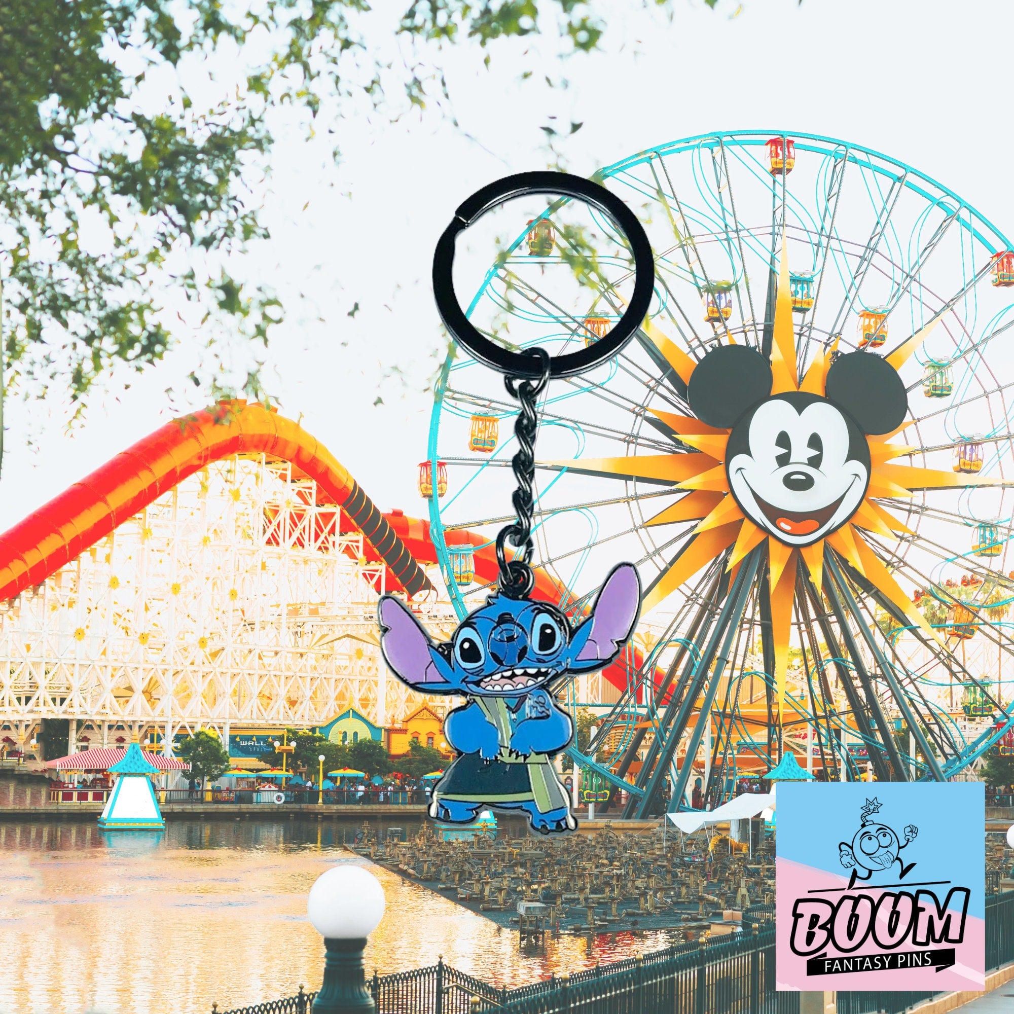 Llavero – Stitch como Milo Thatch de Lilo &amp; Stitch – Disney Fantasy