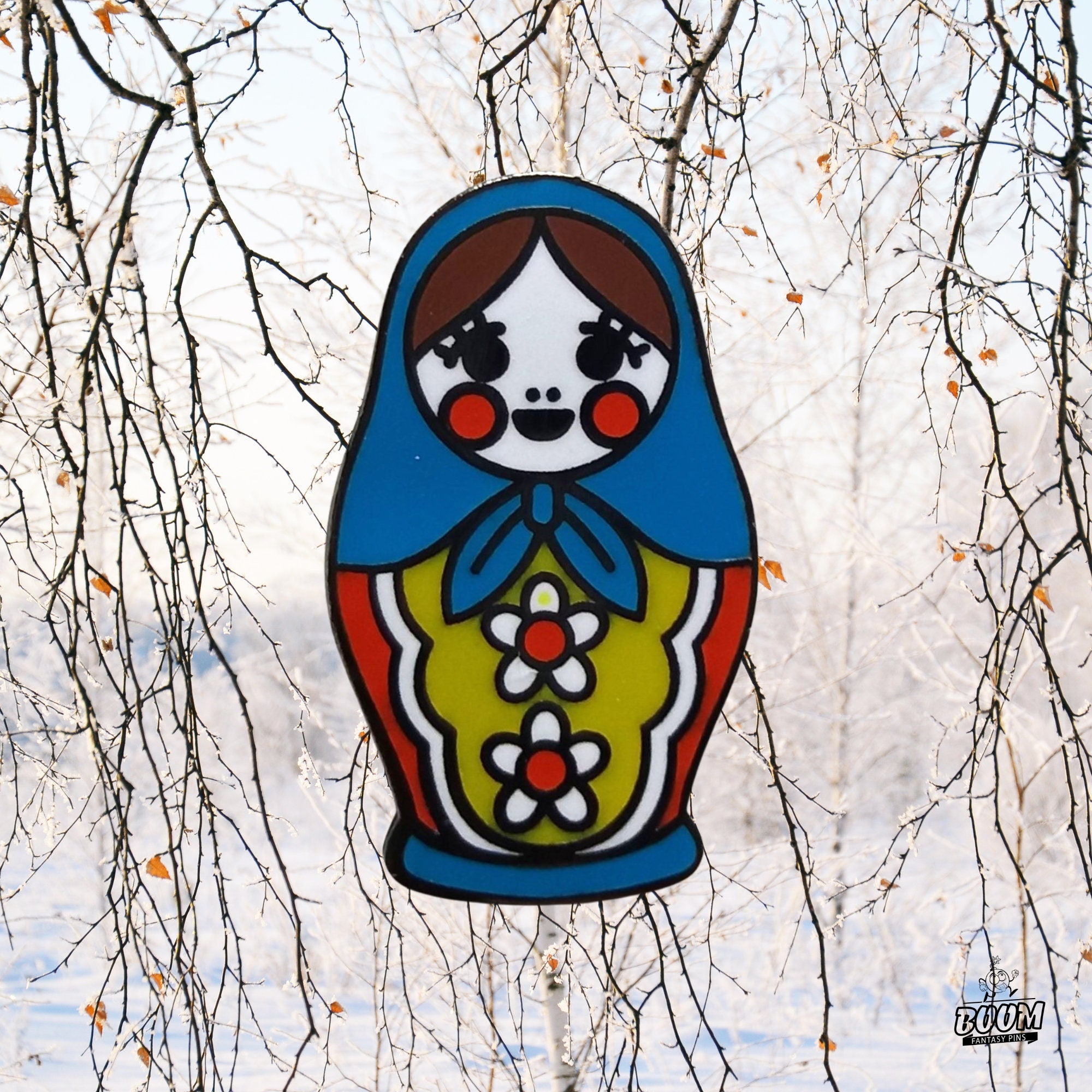 Pin – Matryoshka Doll from Russian Folklore – Russian Nesting Doll Collection