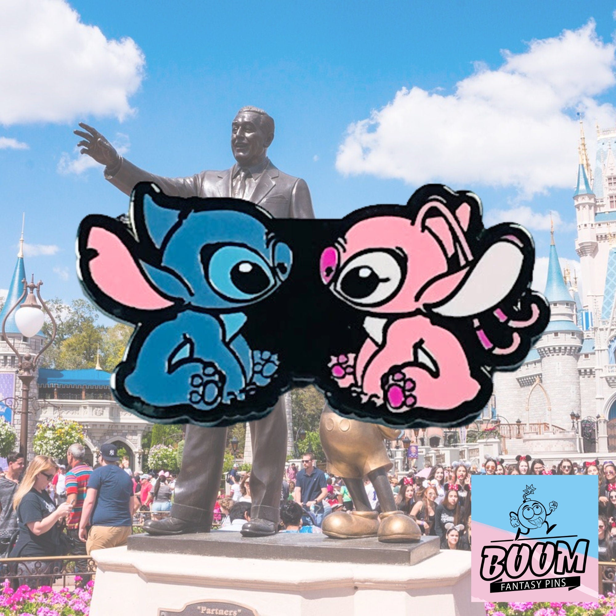 Pin – Stitch y Ángel de Lilo &amp; Stitch – Disney Fantasy