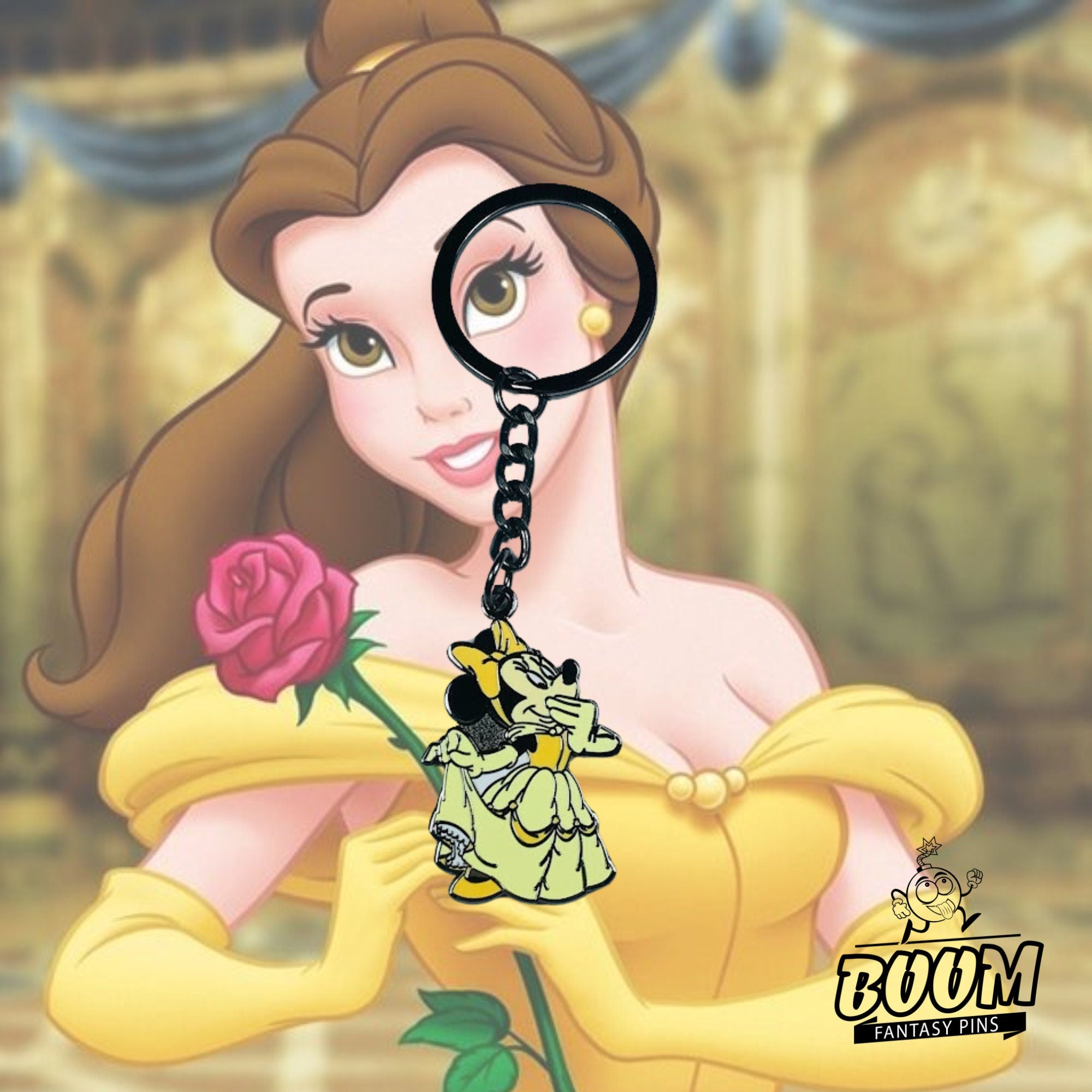 Porte-clés – Minnie Mouse en Belle de La Belle et la Bête – Disney Fantasy