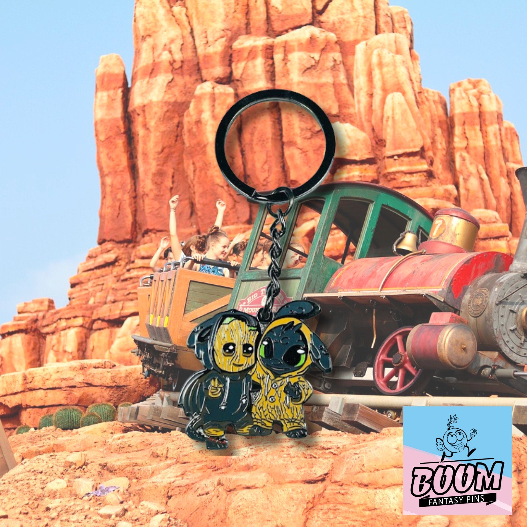 Llavero: Desdentao de Cómo entrenar a tu dragón y Groot de Guardianes de la Galaxia – Disney Fantasy