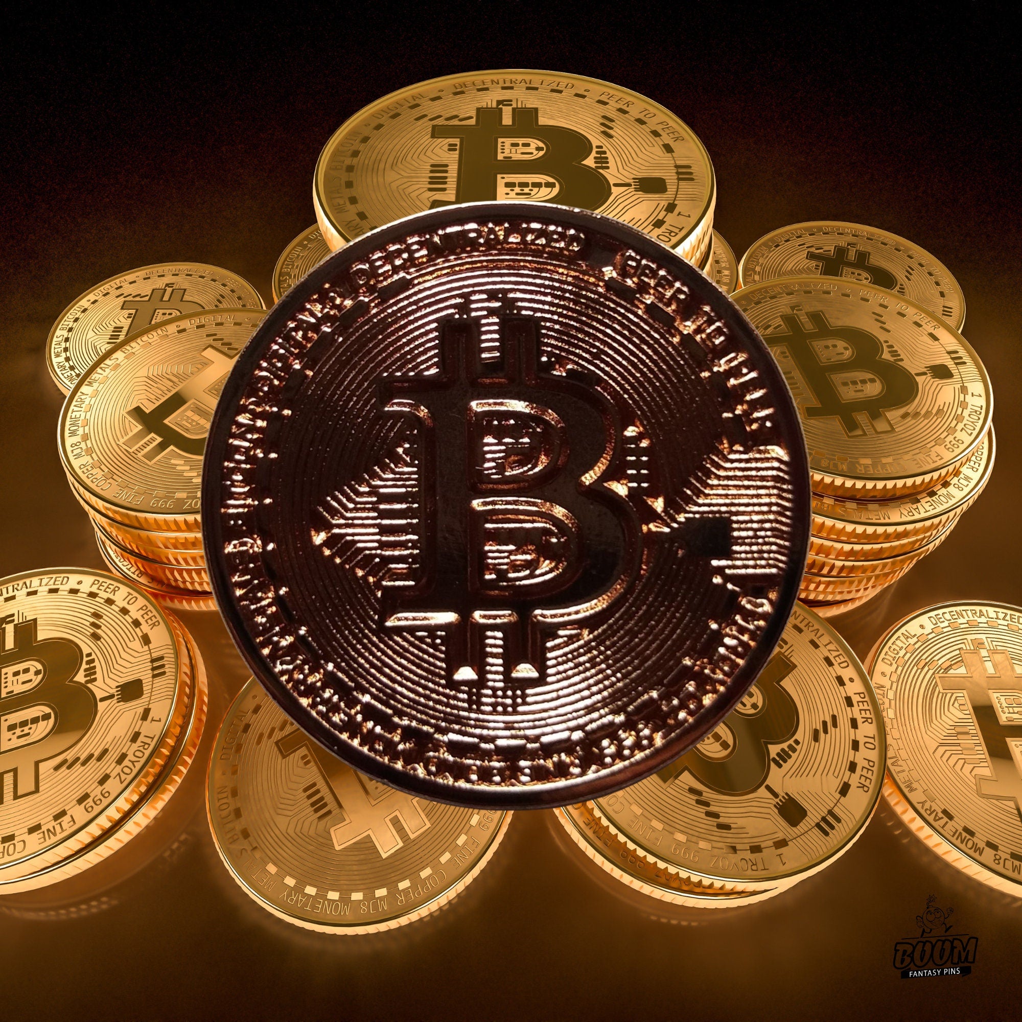 Pin – Bitcoin del Protocolo de Criptomonedas – Moneda Digital Blockchain