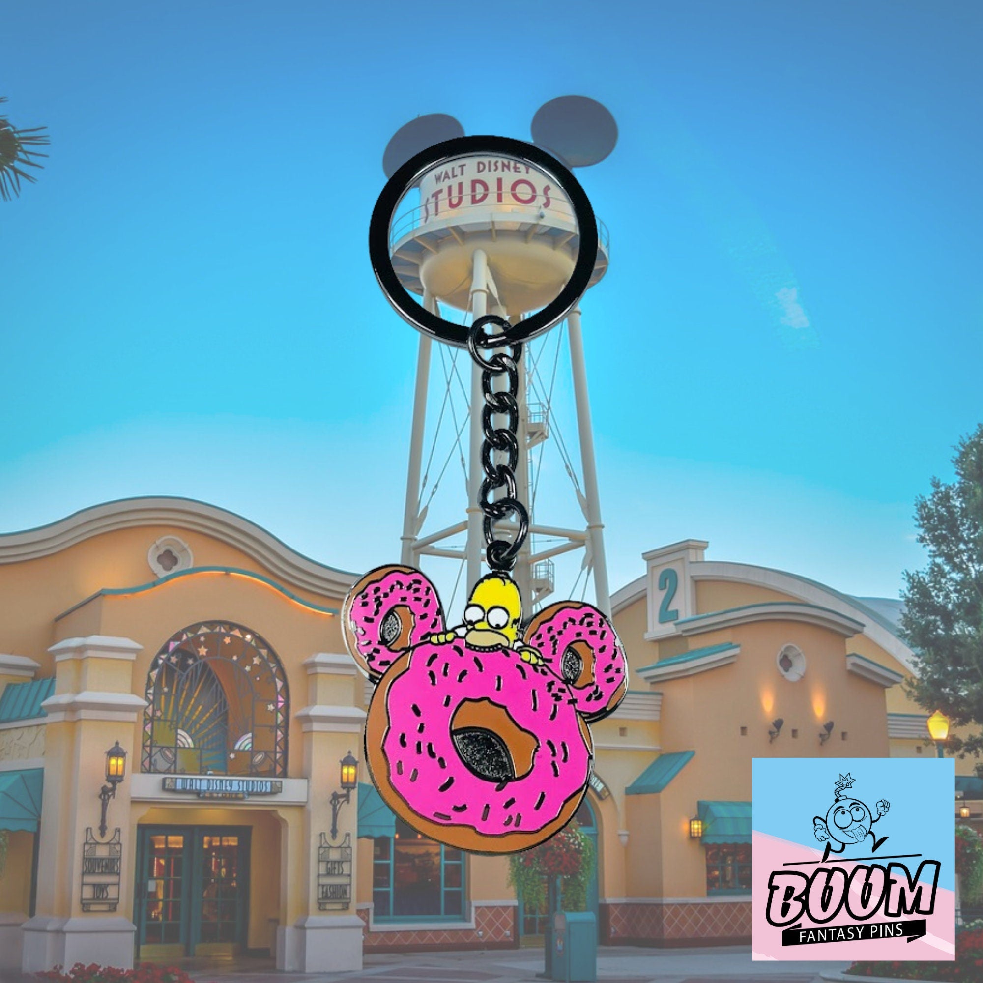 Llavero – Homer Simpson de Los Simpson – Disney Fantasy