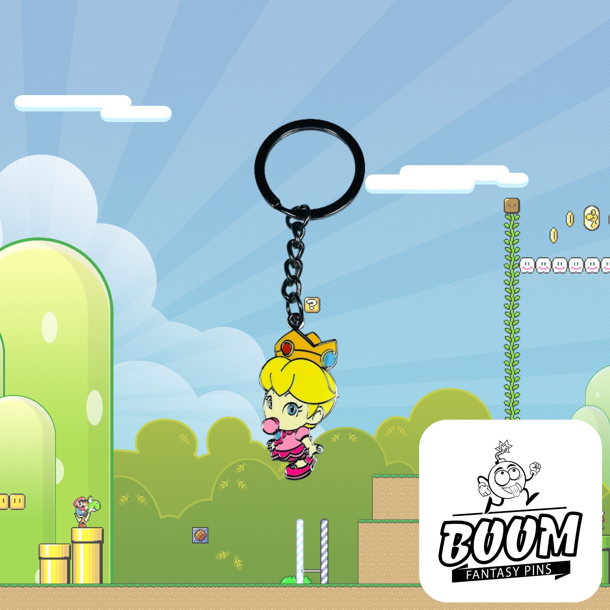 Keychain – Baby Princess Peach from Mario Bros – Disney Fantasy