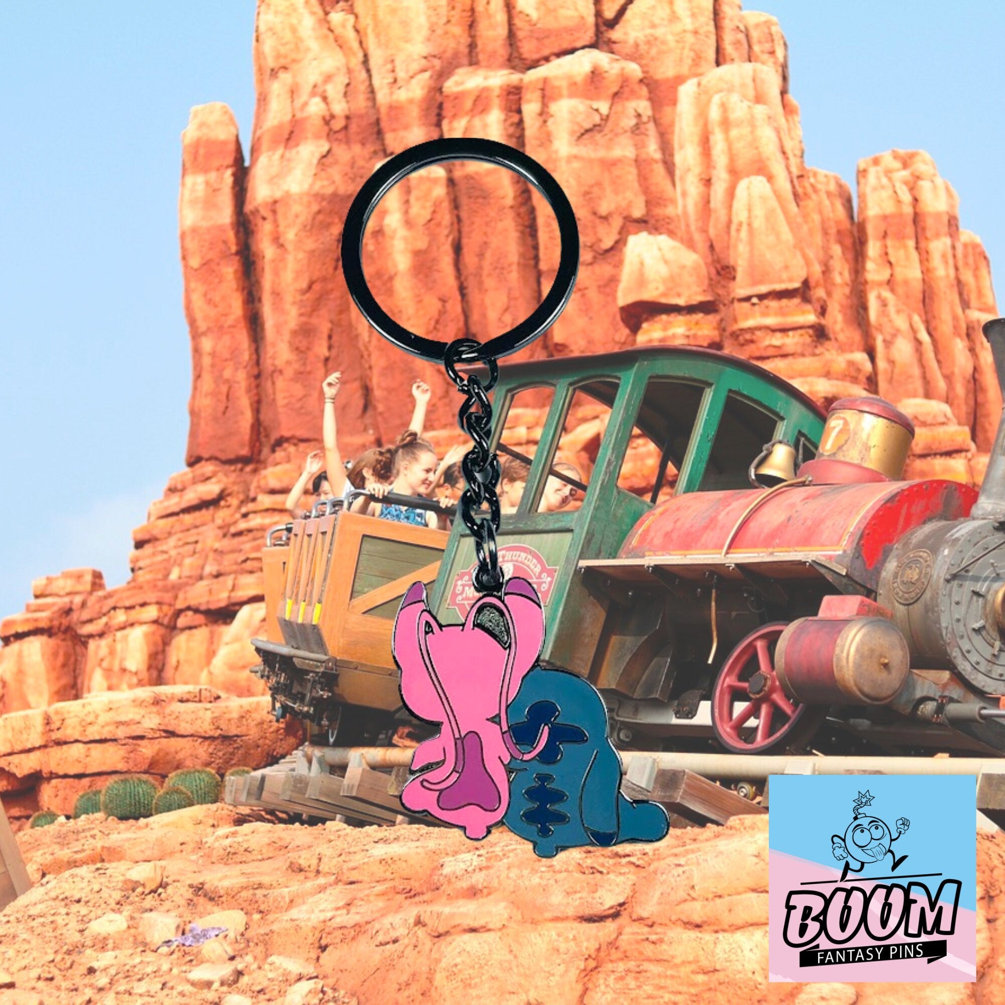 Llavero – Stitch y Ángel de Lilo &amp; Stitch – Disney Fantasy