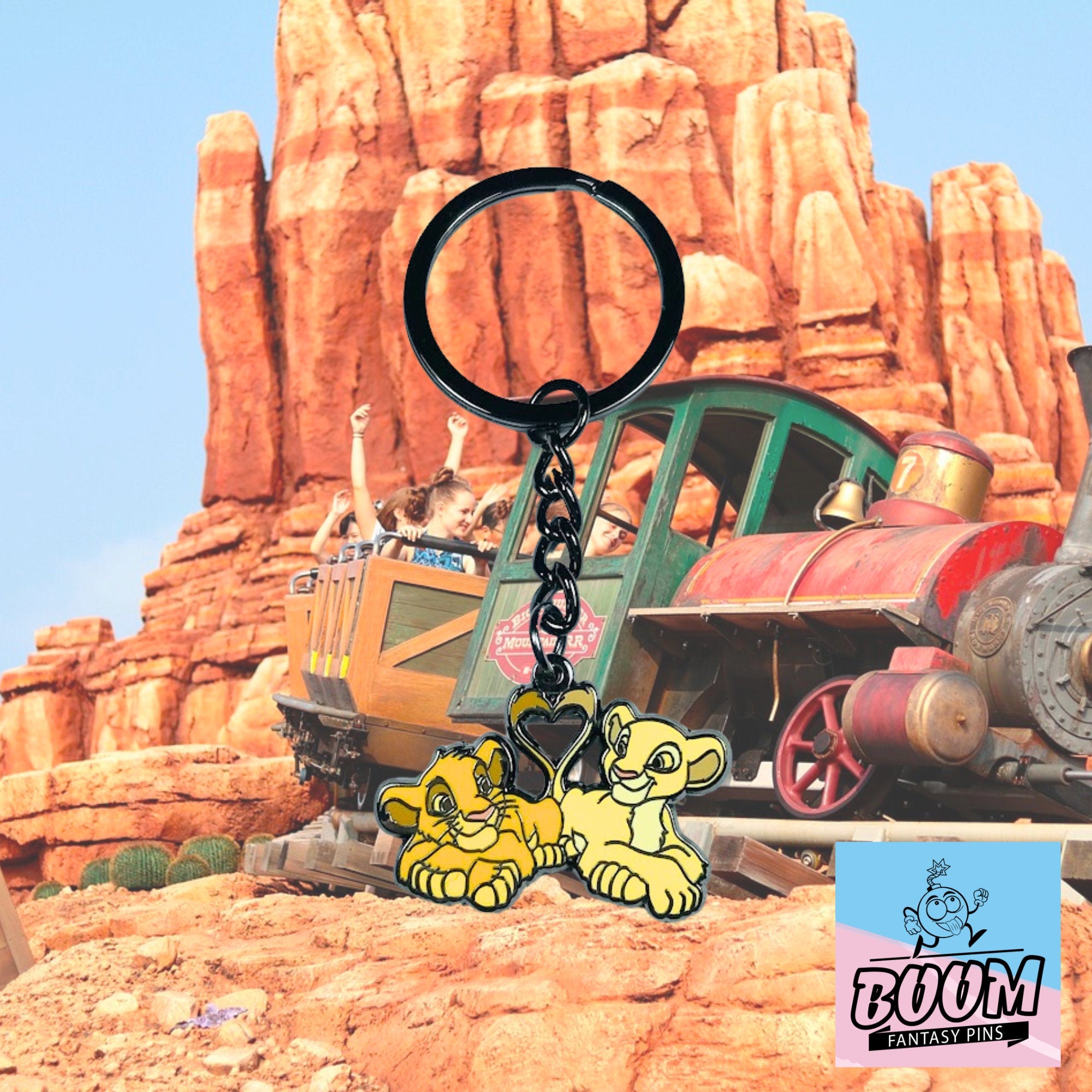 Llavero – Simba y Nala de El Rey León – Disney Fantasy