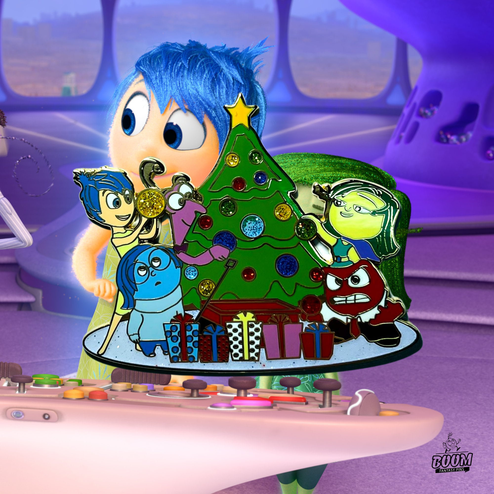 Pin – Alegría, Tristeza, Miedo, Asco e Ira desde adentro hacia afuera – Fantasía Disney