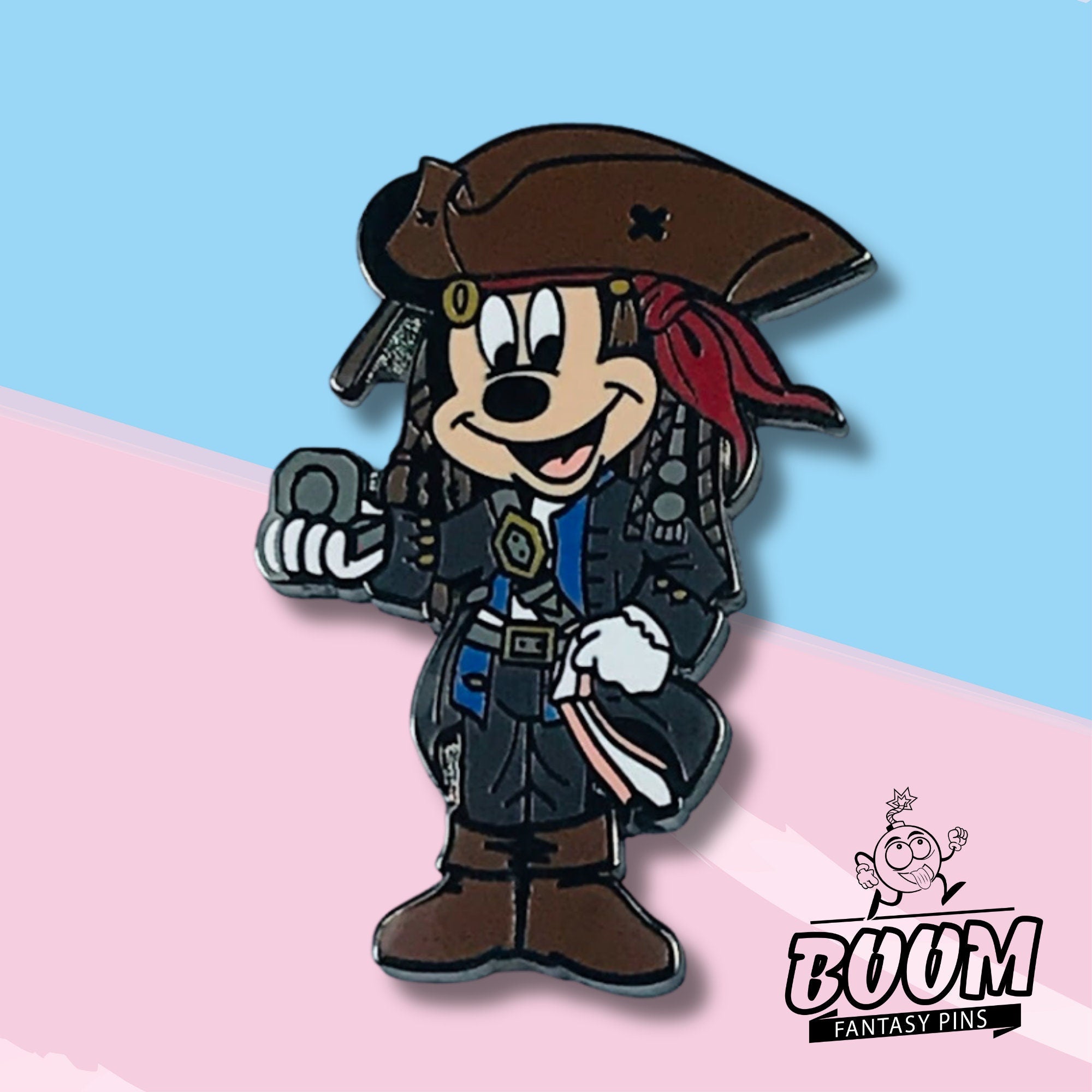 Pin – Mickey Mouse como Jack Sparrow de Piratas del Caribe – Disney Fantasy