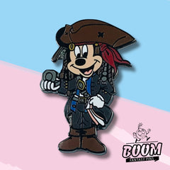 Pin – Mickey Mouse como Jack Sparrow de Piratas del Caribe – Disney Fantasy