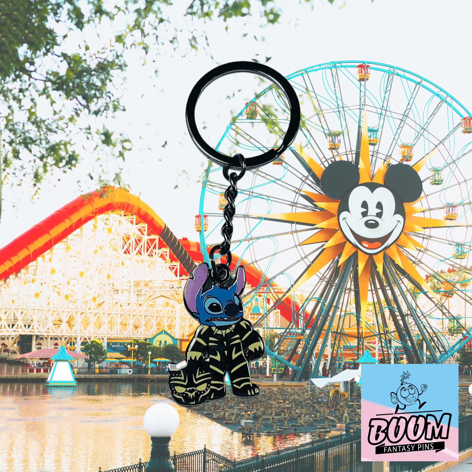 Llavero – Stitch como Pantera Negra de Lilo y Stitch – Disney Fantasy