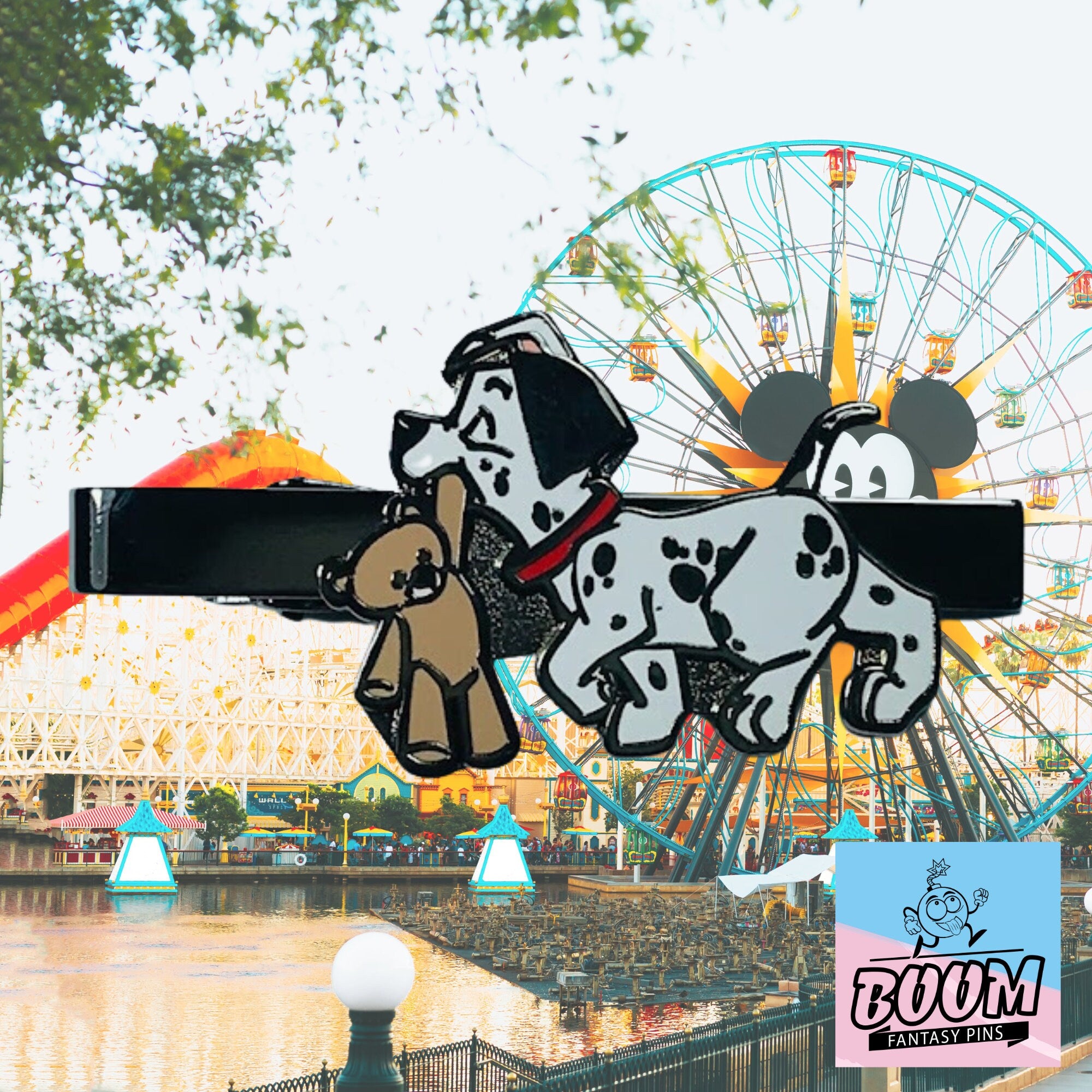 Pinza de corbata – Parche y osito de 101 Dálmatas – Disney Fantasy
