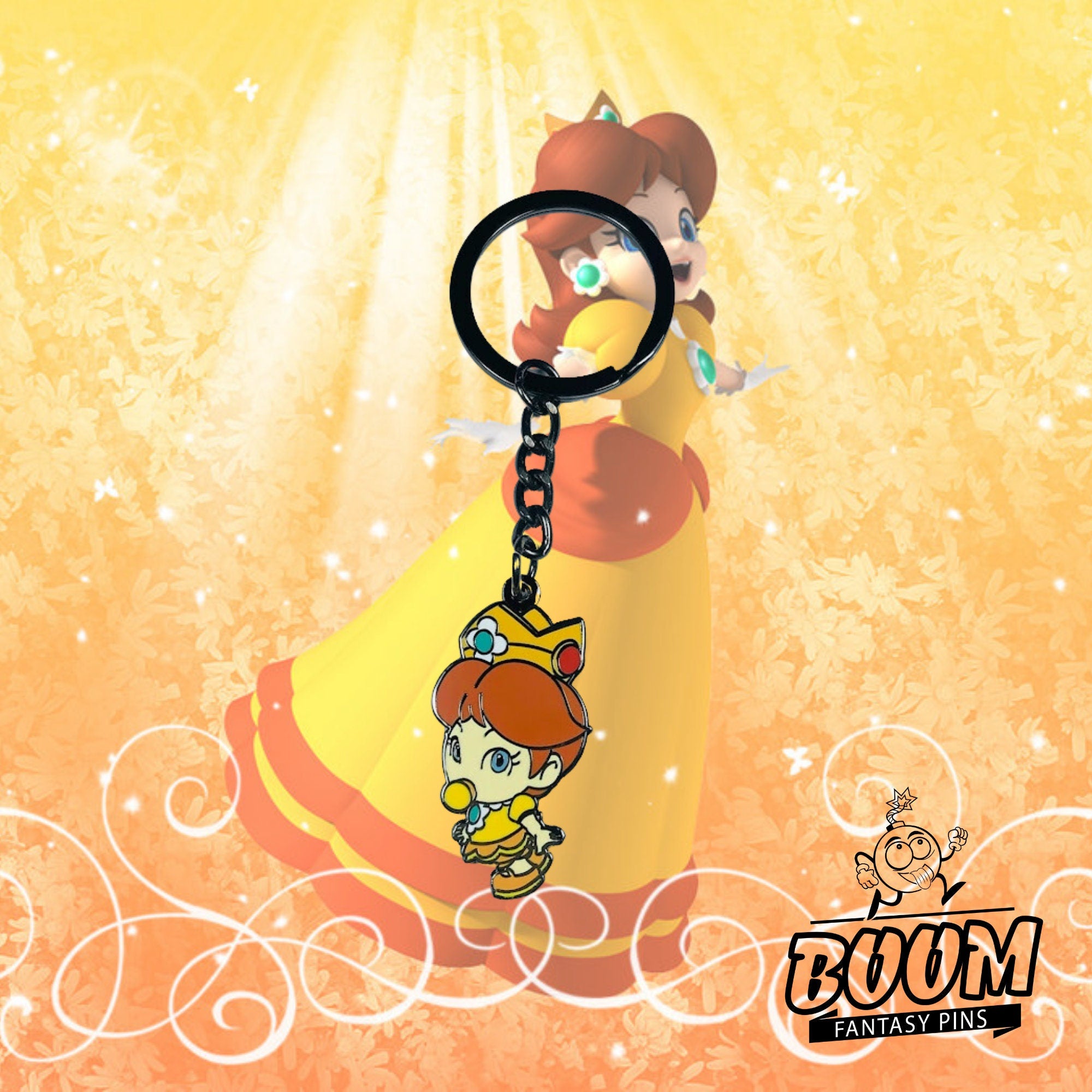 Keychain – Princess Daisy from Super Mario Bros – Disney Fantasy