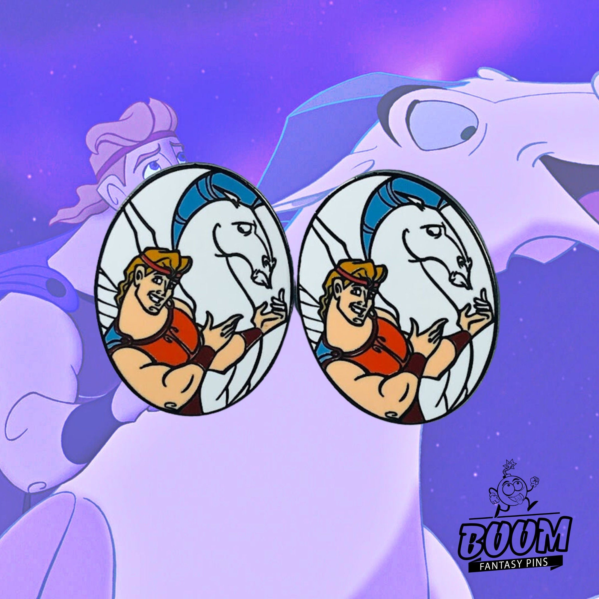 Boutons de manchette – Hercule et Pégase du film Hercule – Disney Fantasy