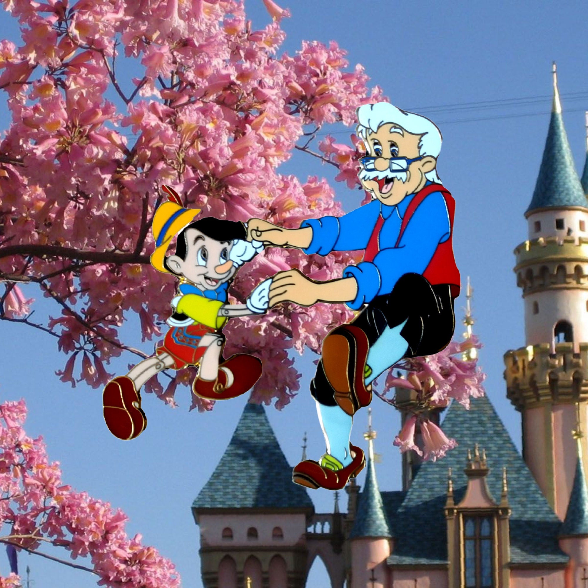 Pin's – Pinocchio et Geppetto de Pinocchio – Disney Fantasy