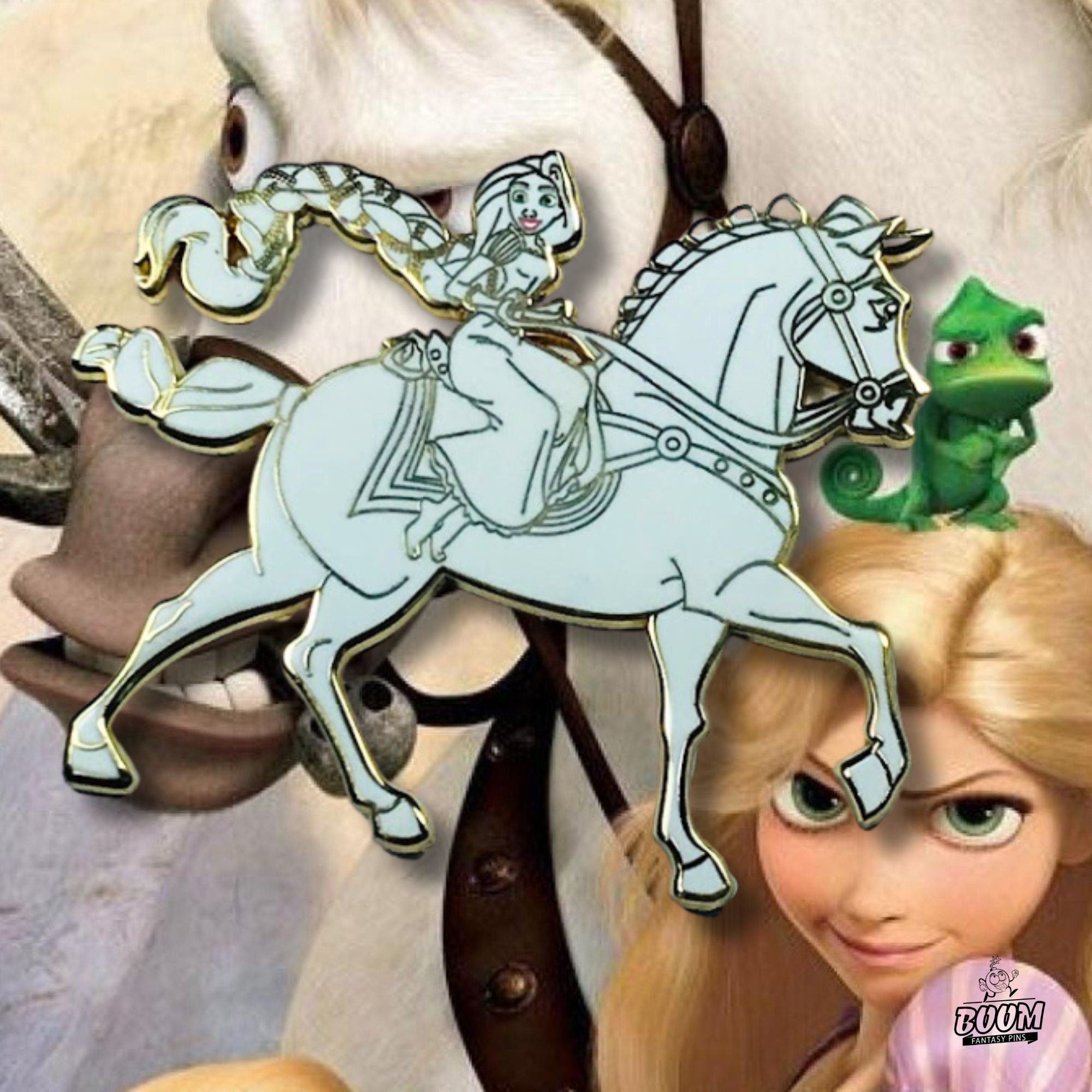 Pin's – Raiponce et Maximus du film Raiponce – Disney Fantasy