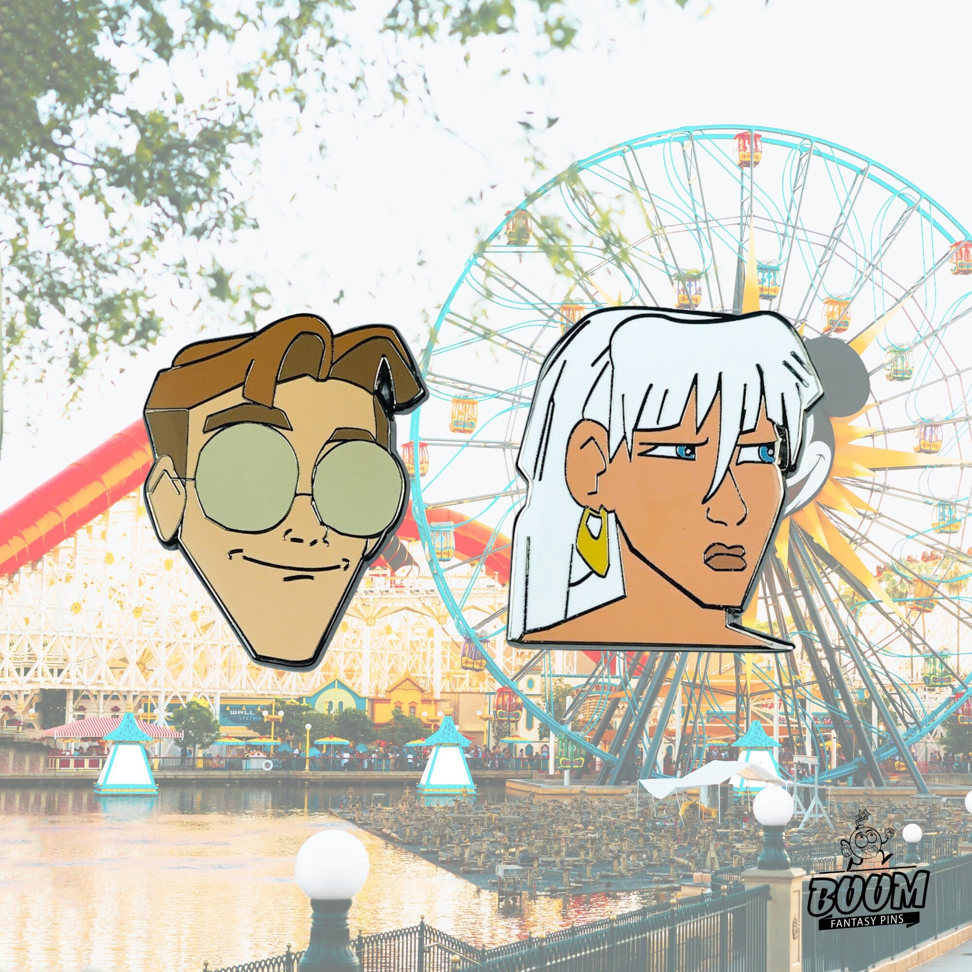 Pin – Milo Thatch and Princess Kida from Atlantis The Lost Empire – Disney Fantasy