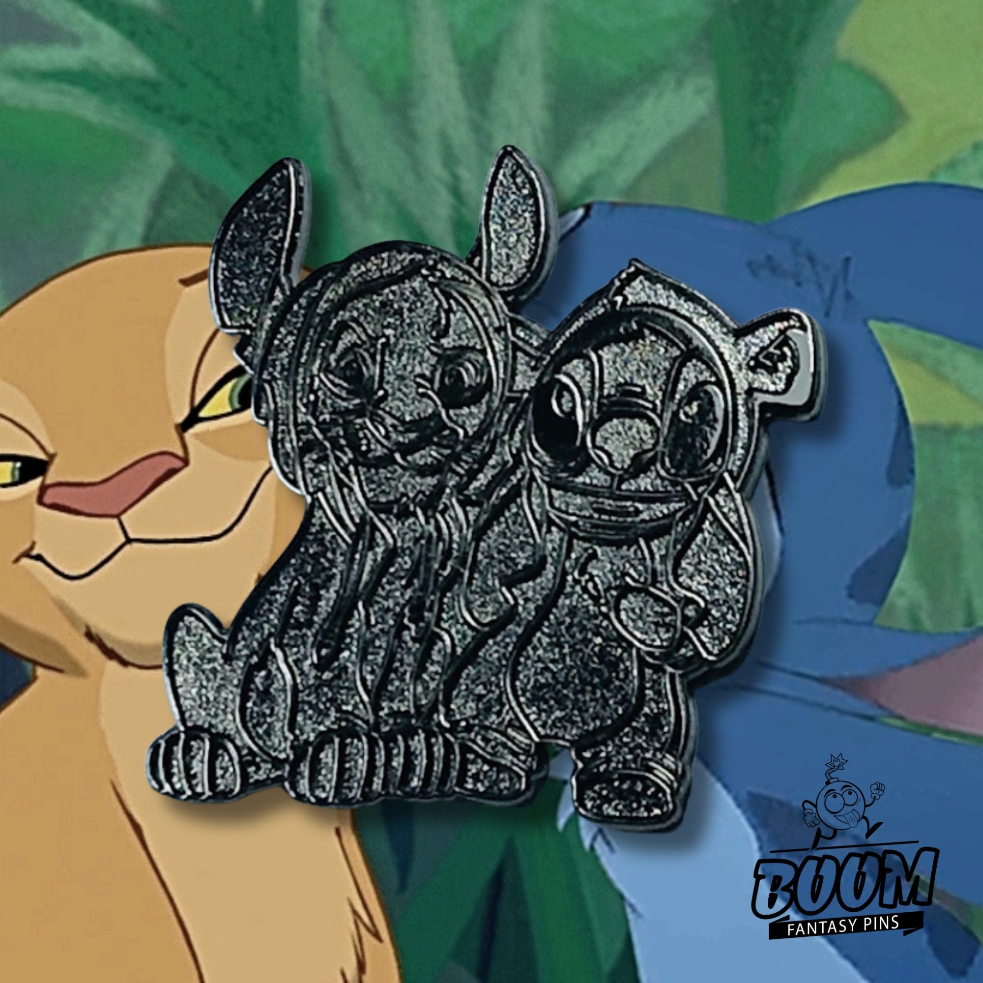 Pin's – Simba du Roi Lion et Stitch de Lilo &amp; Stitch – Disney Fantasy
