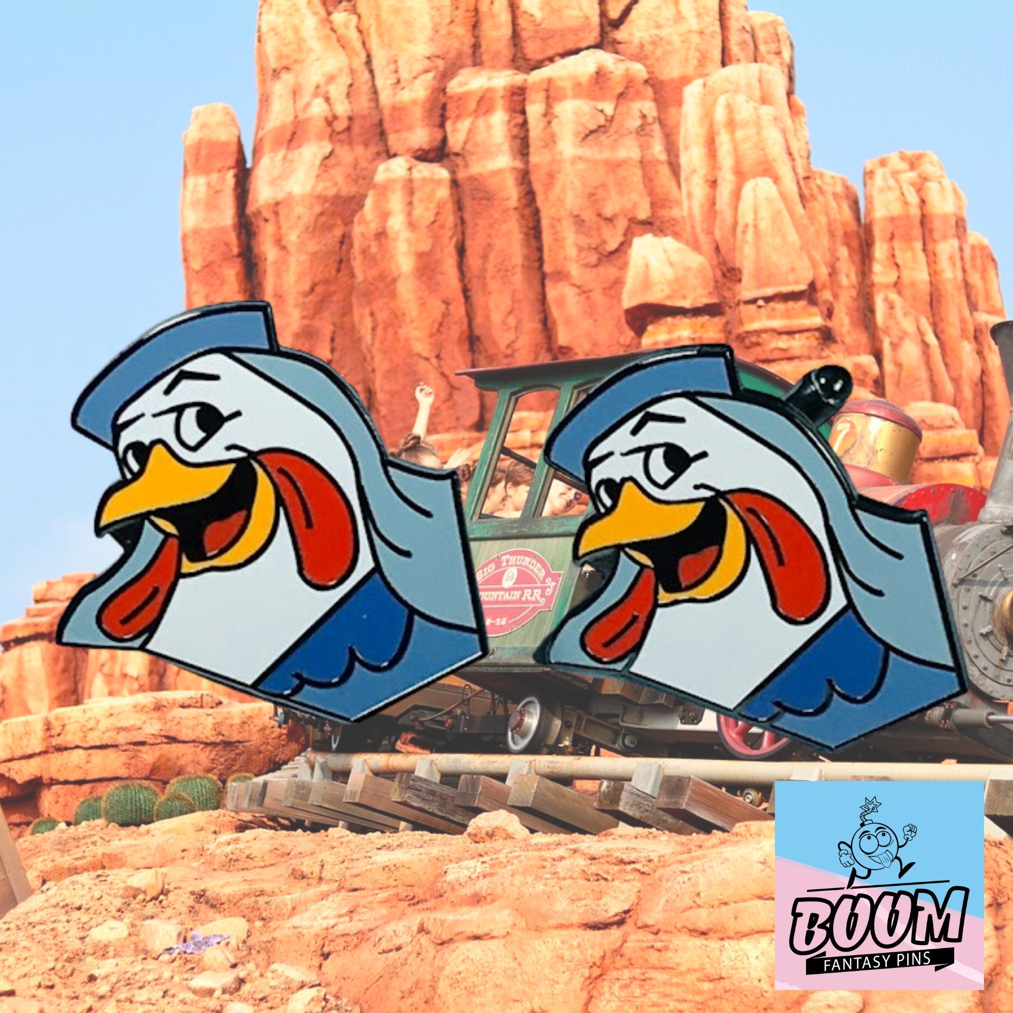 Cufflinks – Lady Kluck from Robin Hood – Disney Fantasy