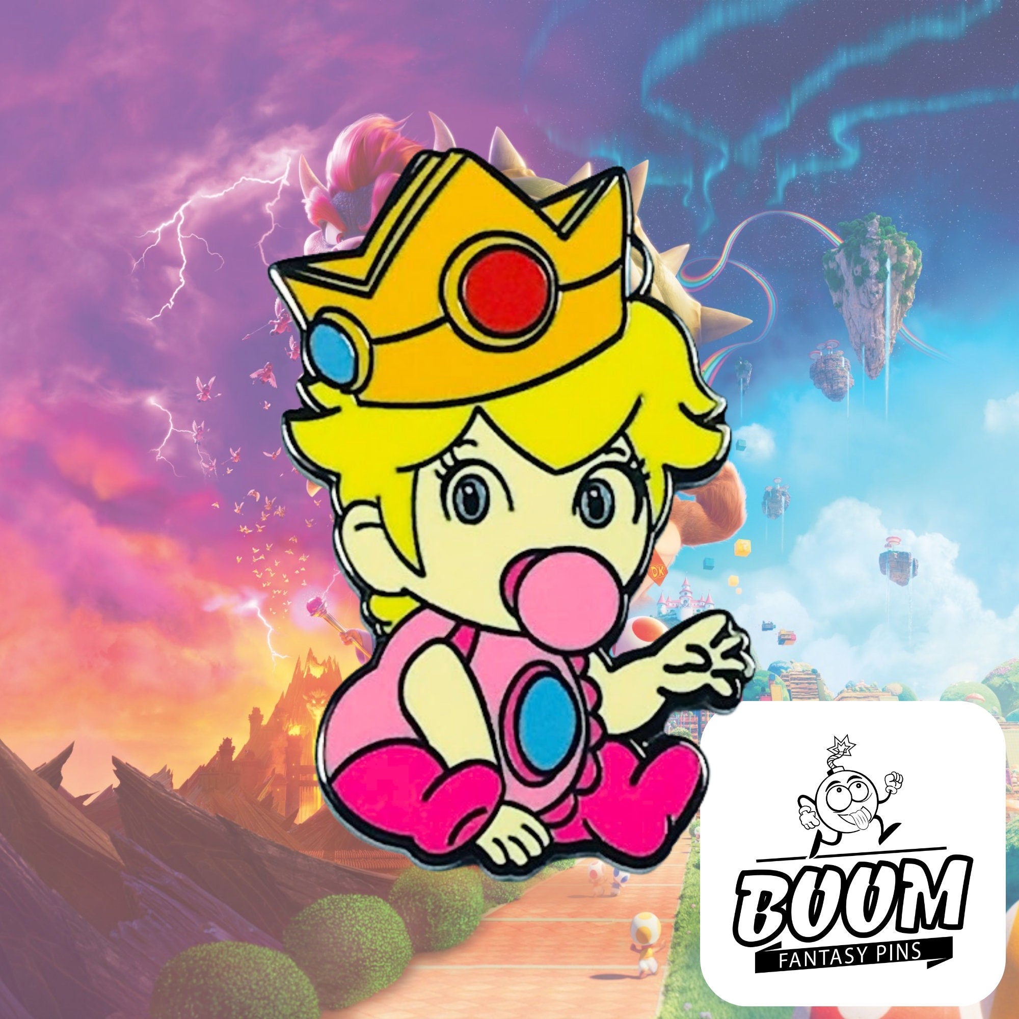 Pin's – Bébé Princesse Peach de Mario Bros – Disney Fantasy