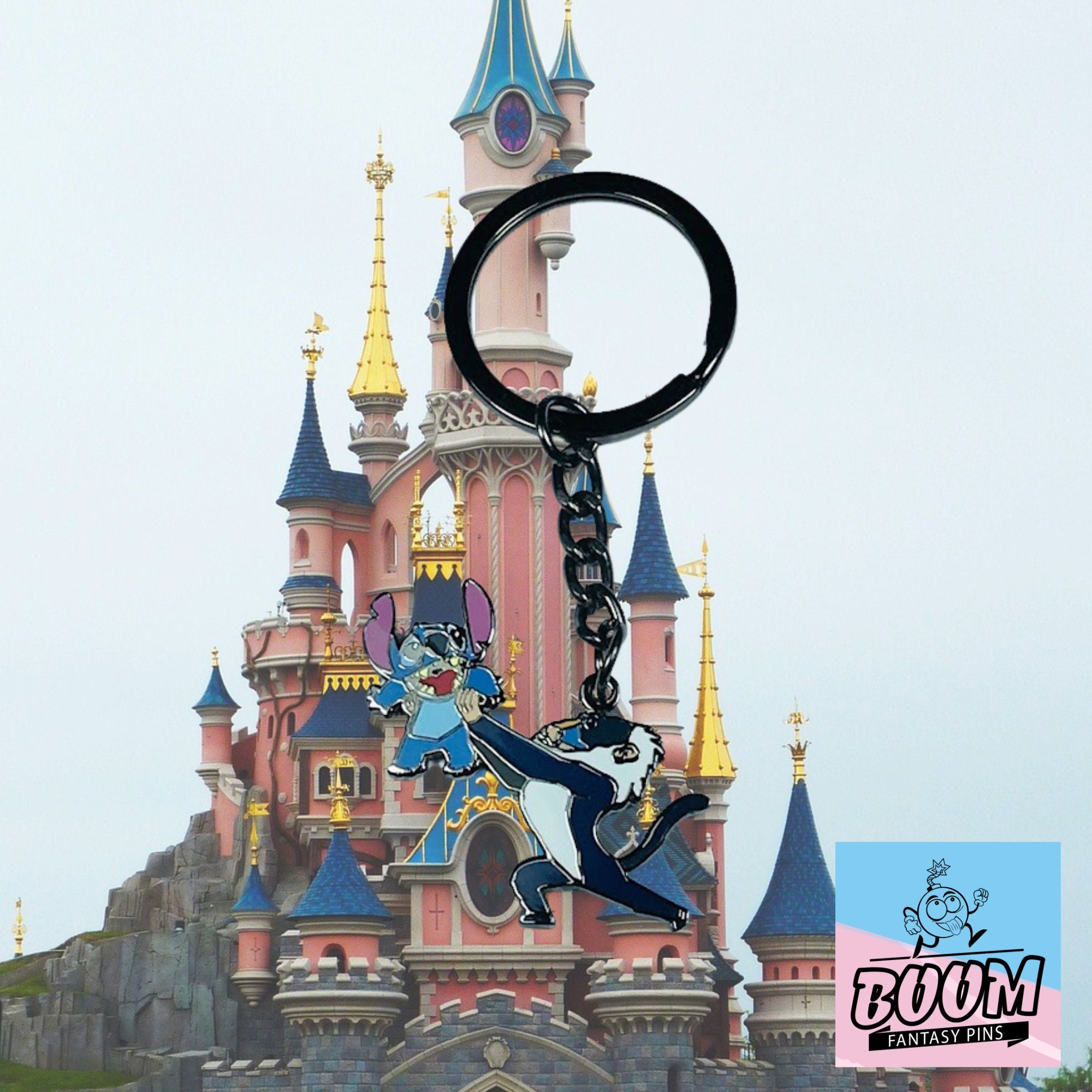 Llavero – Stitch con Rafiki de Lilo &amp; Stitch – Disney Fantasy